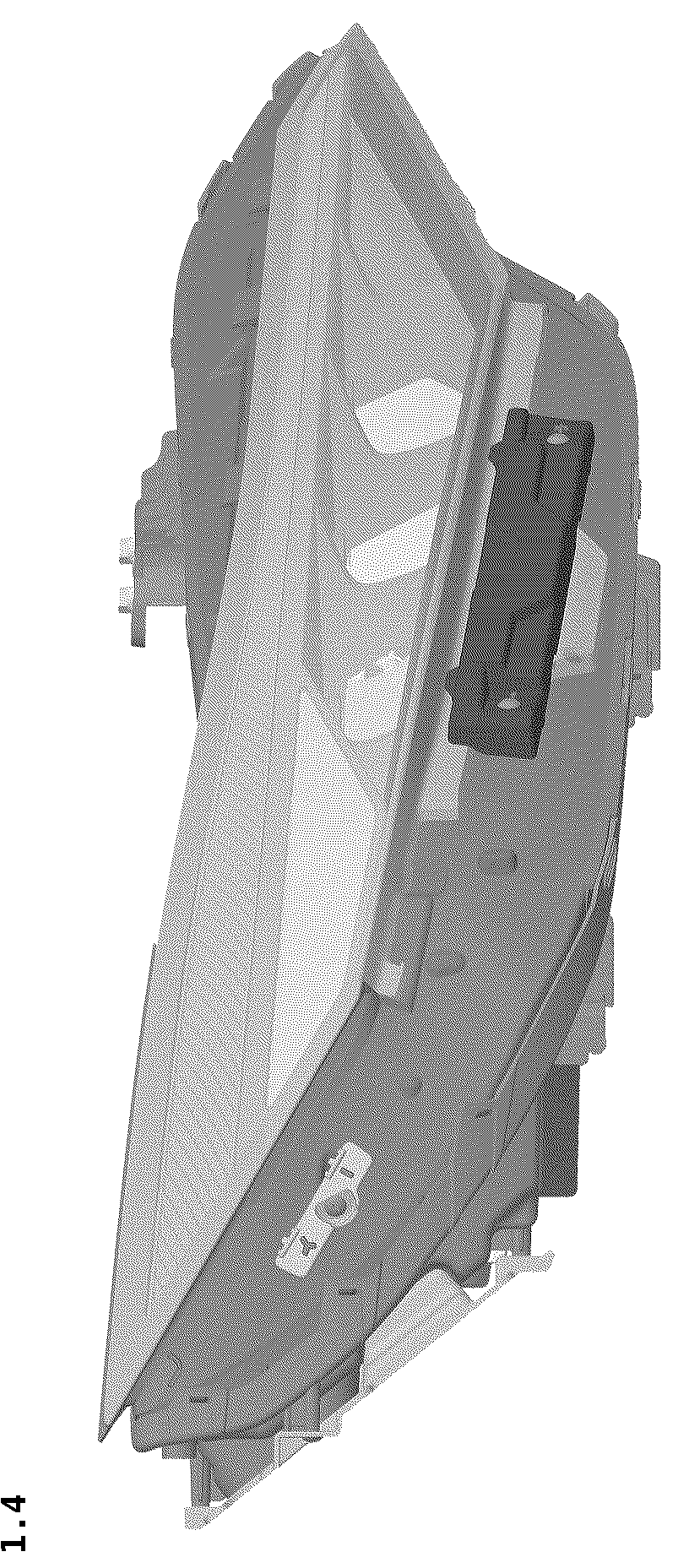 Patent USD1044065 Figure 4 – Headlamp for car
