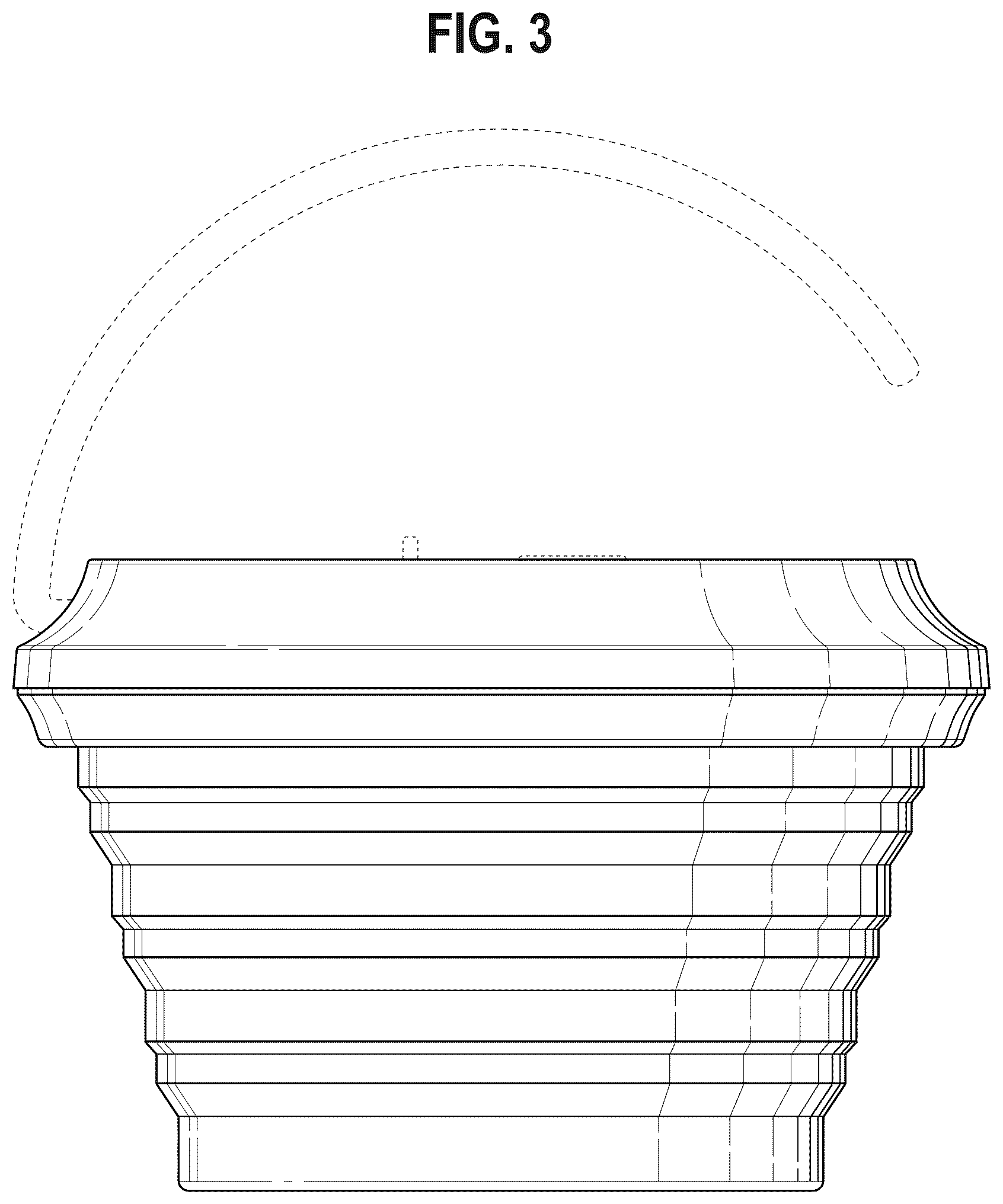 Patent USD1044067 Figure 3 – Lantern