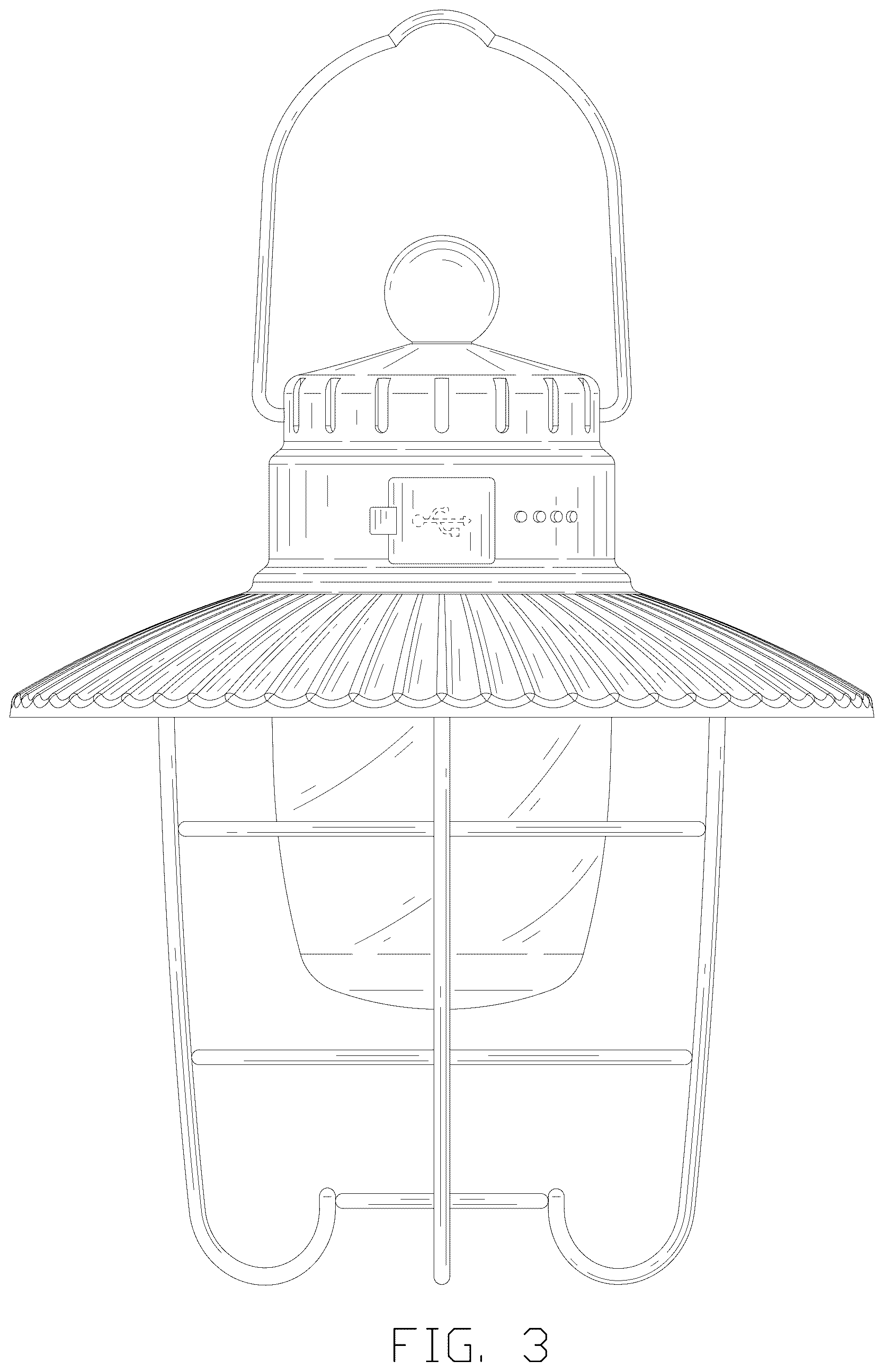 Patent USD1044070 Figure 3 – Camping lamp
