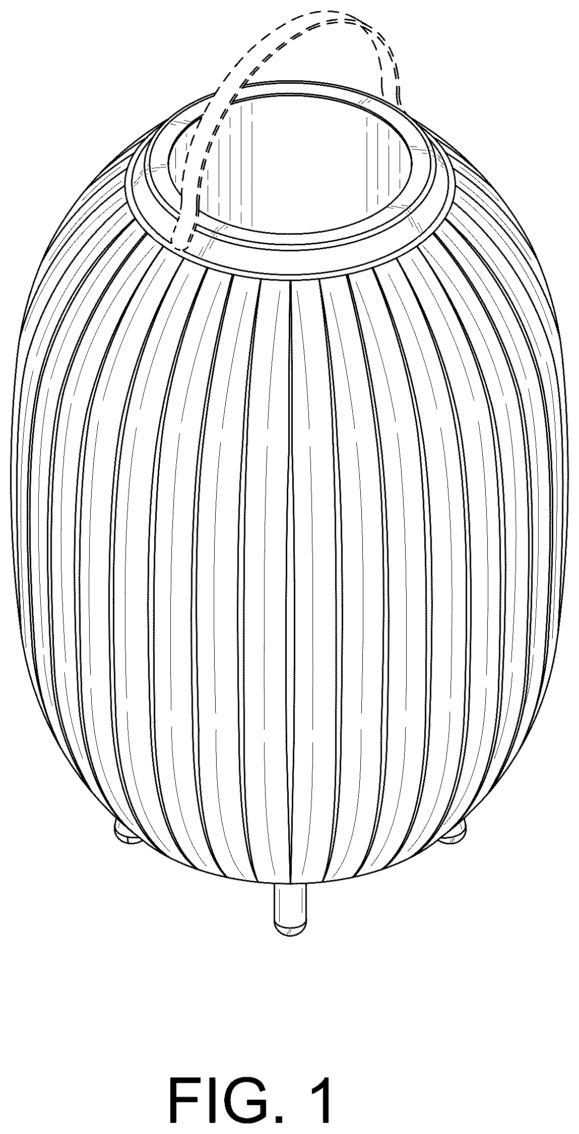 Patent USD1044072 Figure 1 – LED speaker lamp