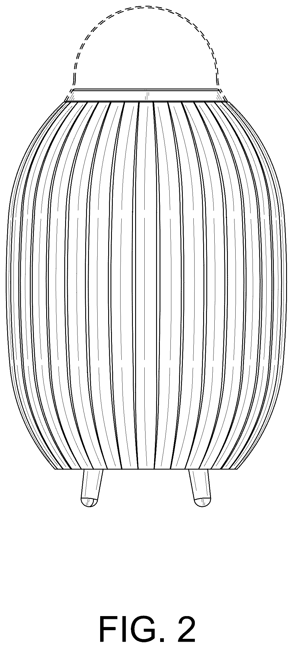 Patent USD1044072 Figure 2 – LED speaker lamp
