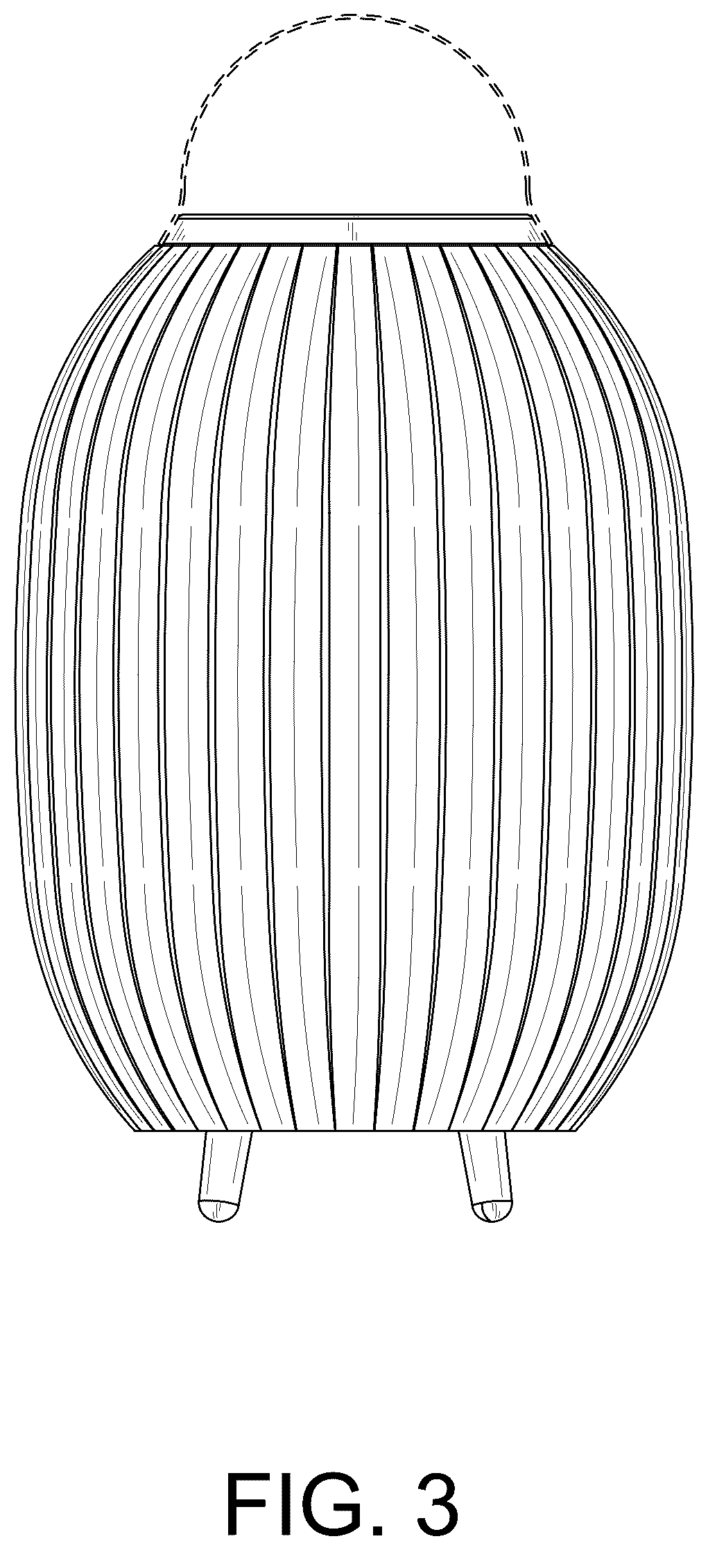 Patent USD1044072 Figure 3 – LED speaker lamp