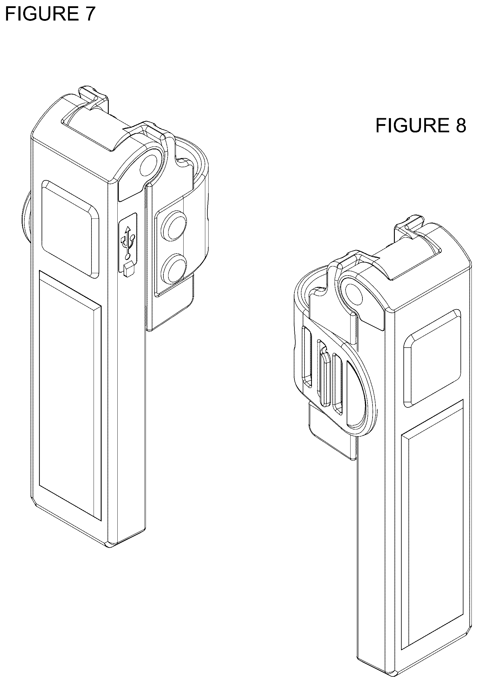 Patent USD1044074 Figure 4 – LED beacon for walking cane
