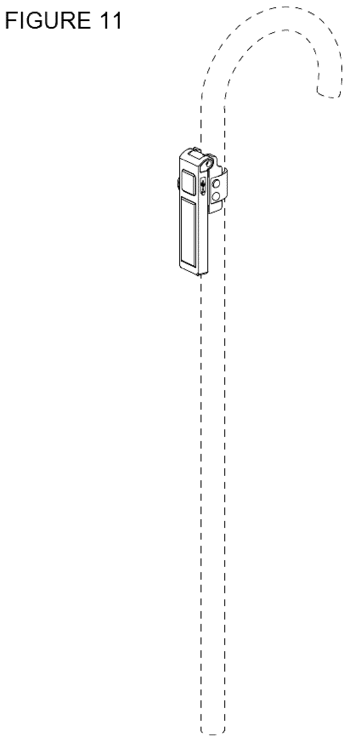 Patent USD1044074 Figure 6 – LED beacon for walking cane