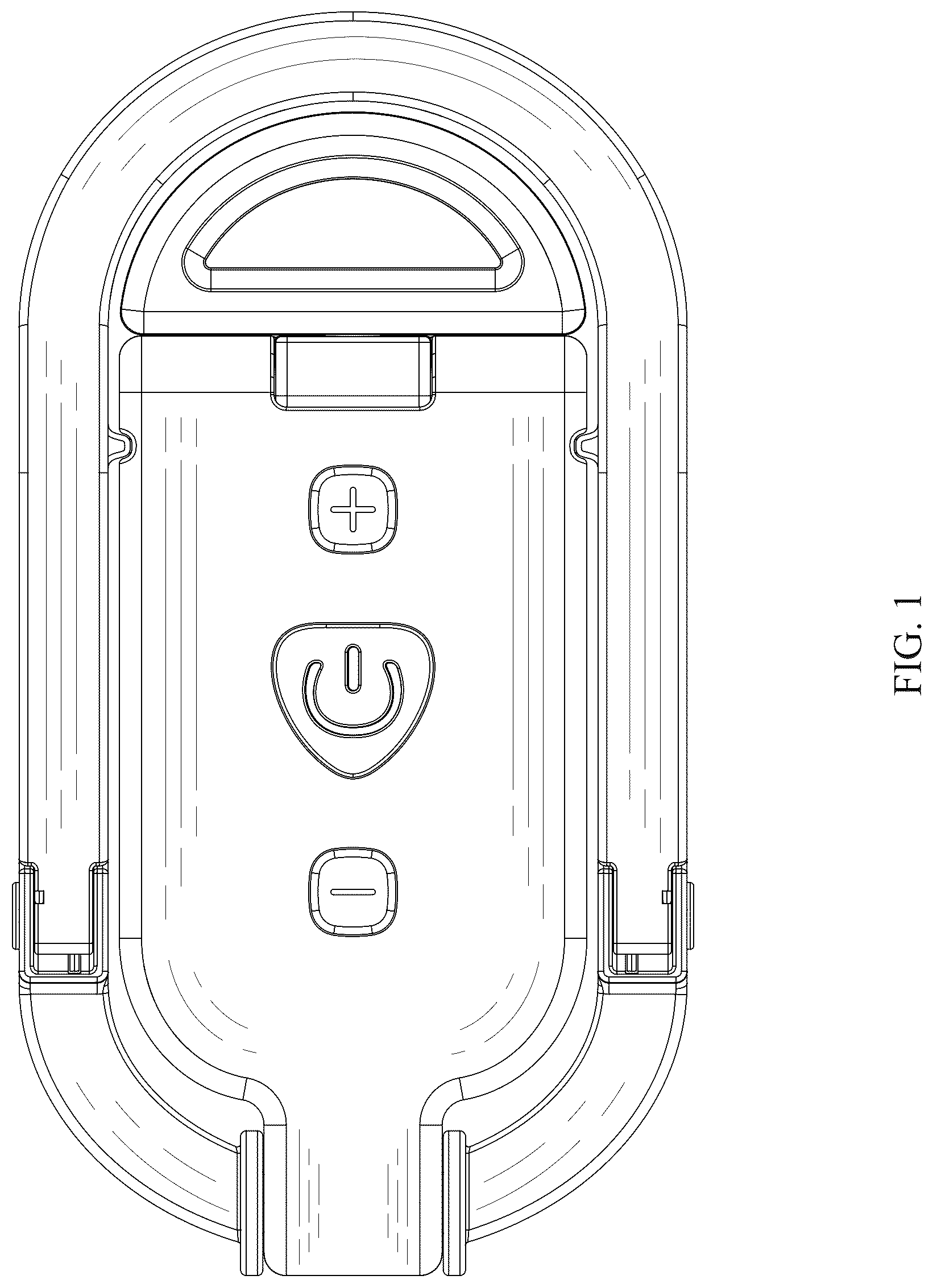 Patent USD1044075 Figure 1 – Multifunctional LED book clip light