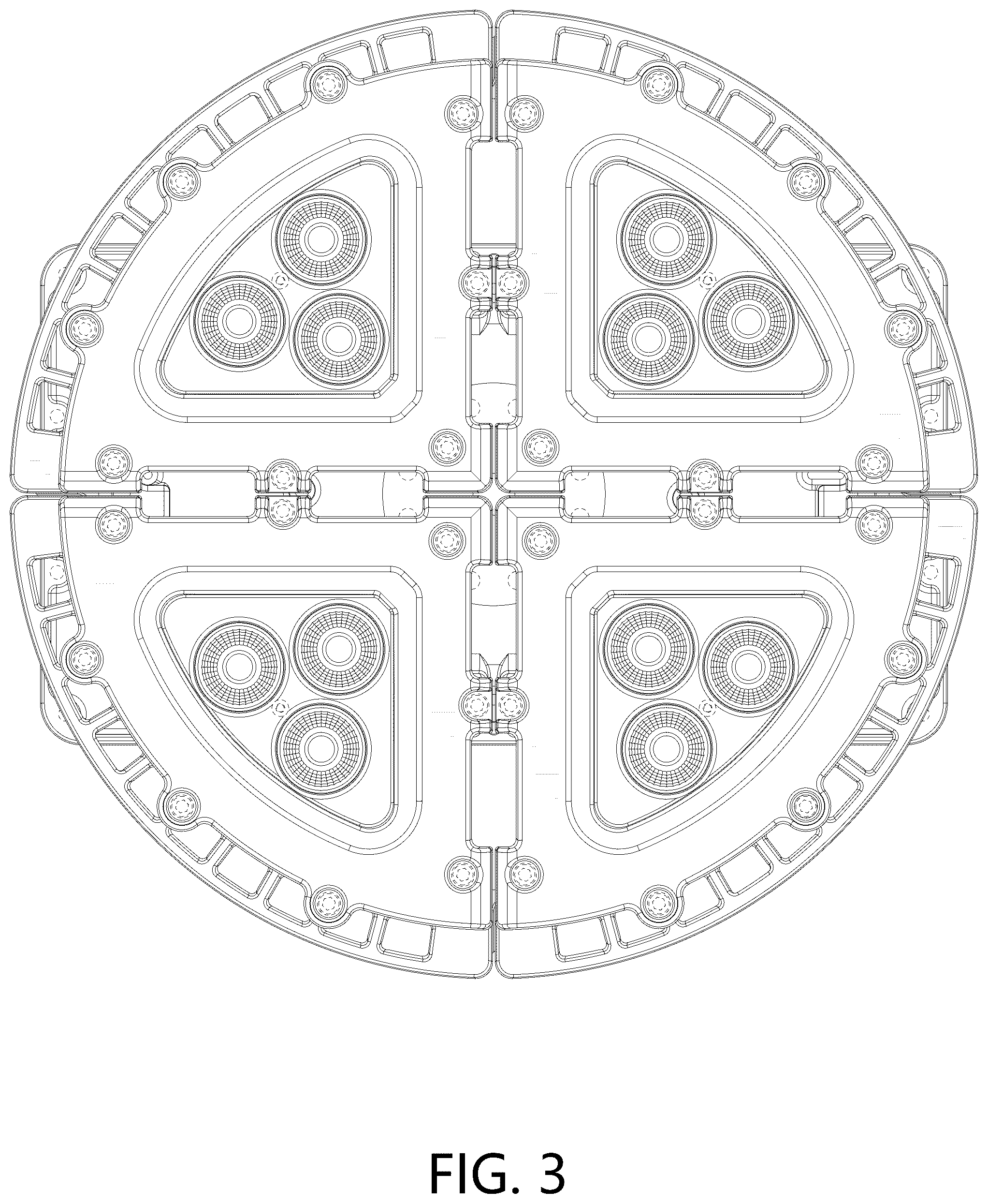 Patent USD1044078 Figure 3 – Area light