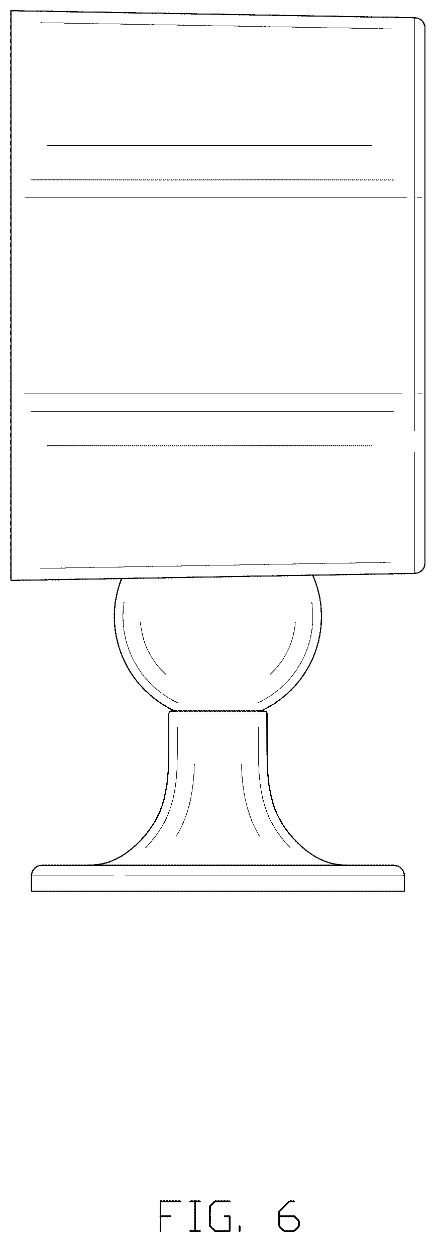 Patent USD1044079 Figure 6 – Wall lamp
