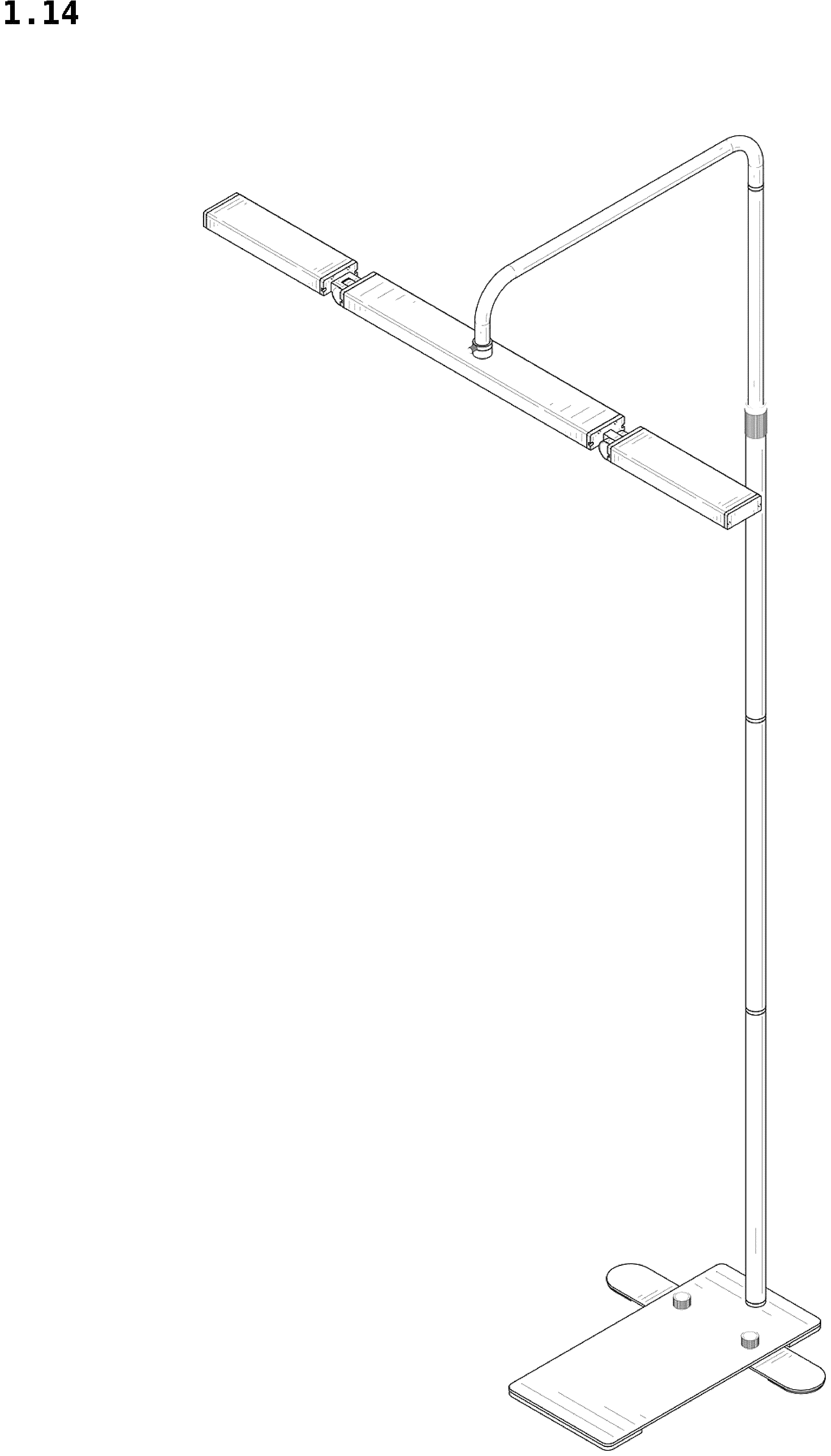 Patent USD1044081 Figure 14 – Floor lamp