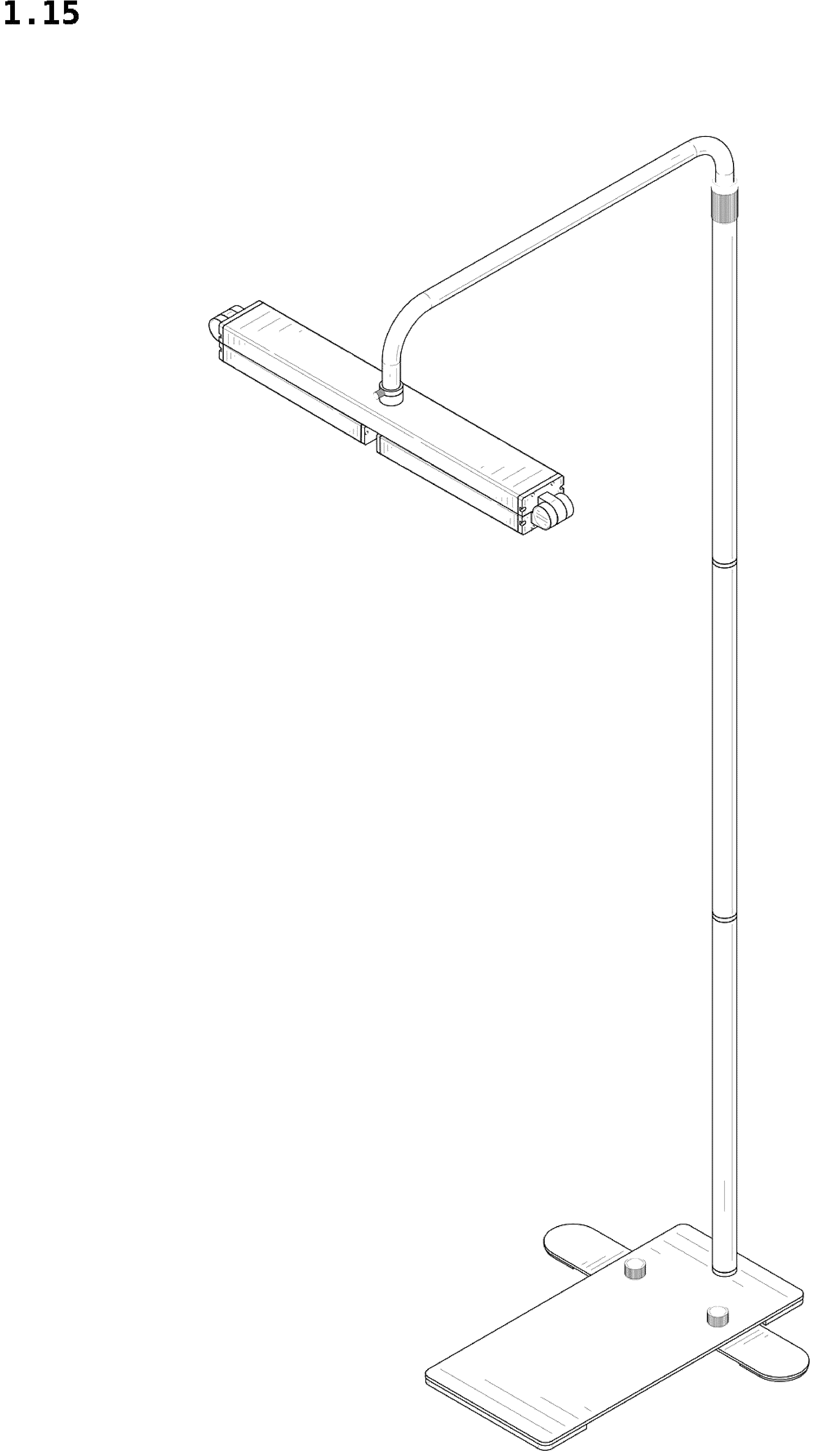 Patent USD1044081 Figure 15 – Floor lamp
