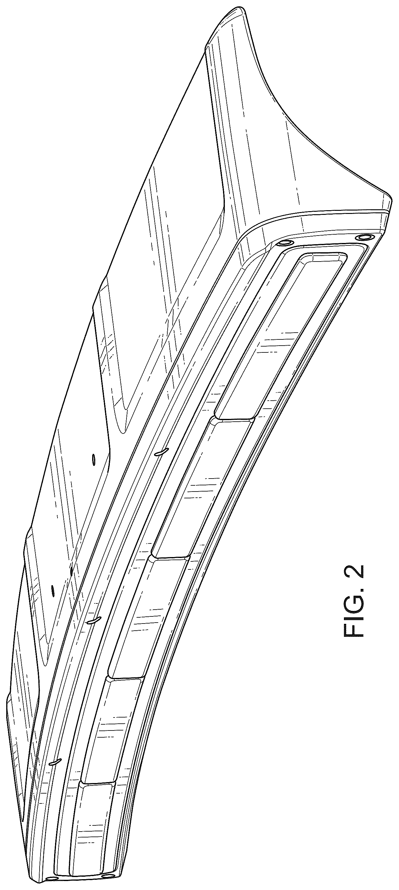 Patent USD1044085 Figure 2 – Truck cab lighting device