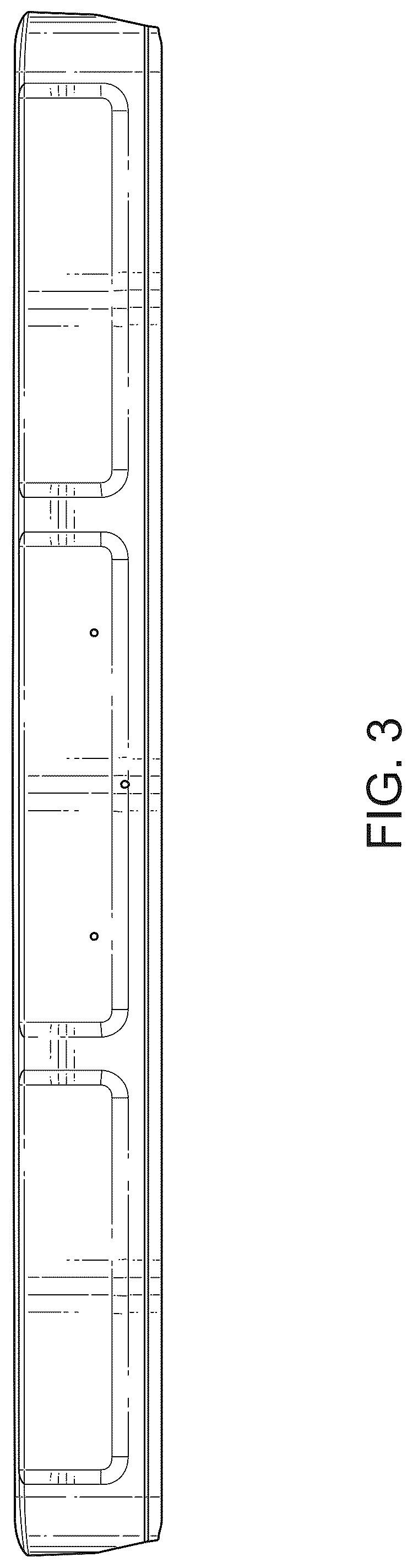 Patent USD1044085 Figure 3 – Truck cab lighting device