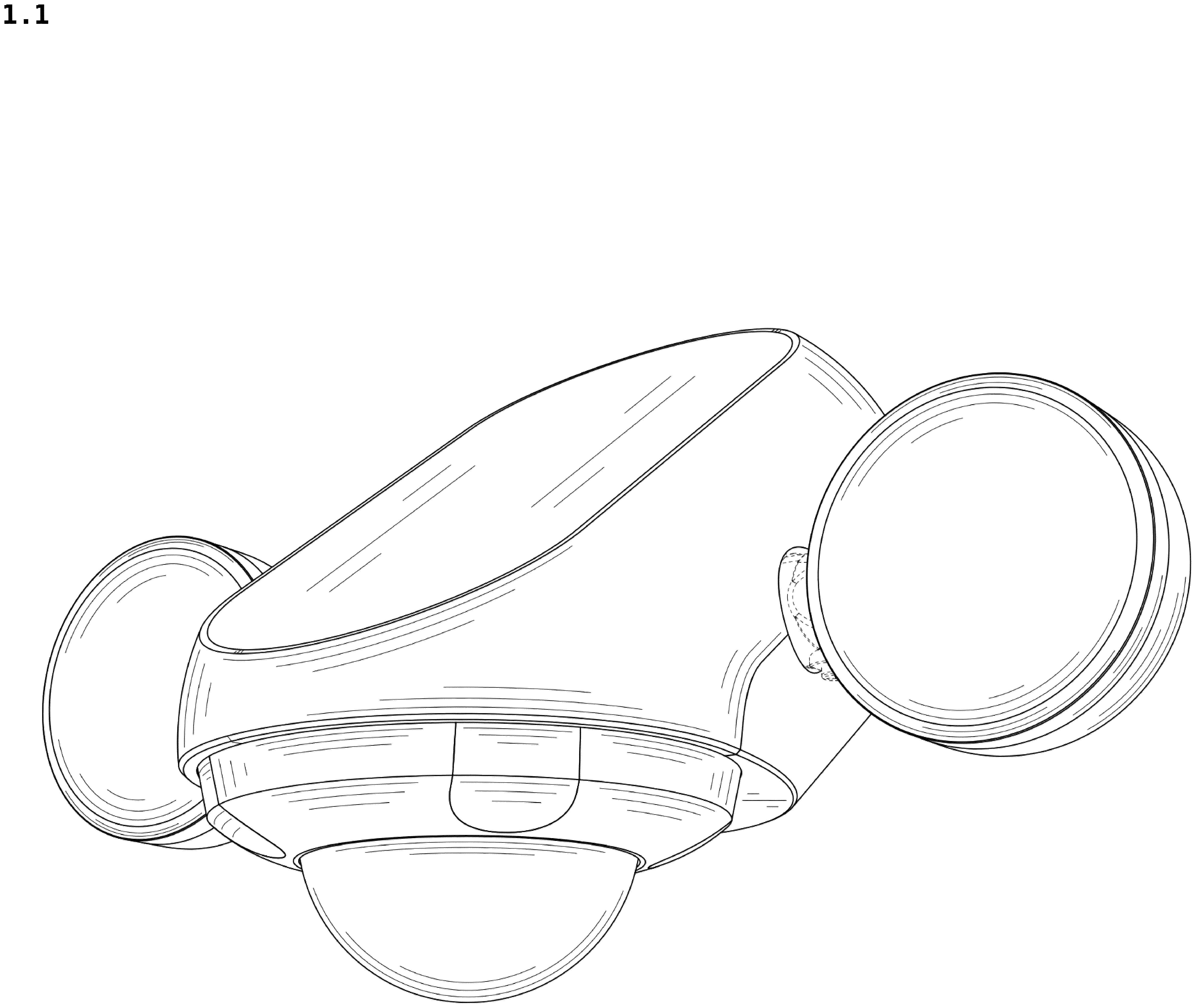 Patent USD1044091 — Floodlight — Figure 1