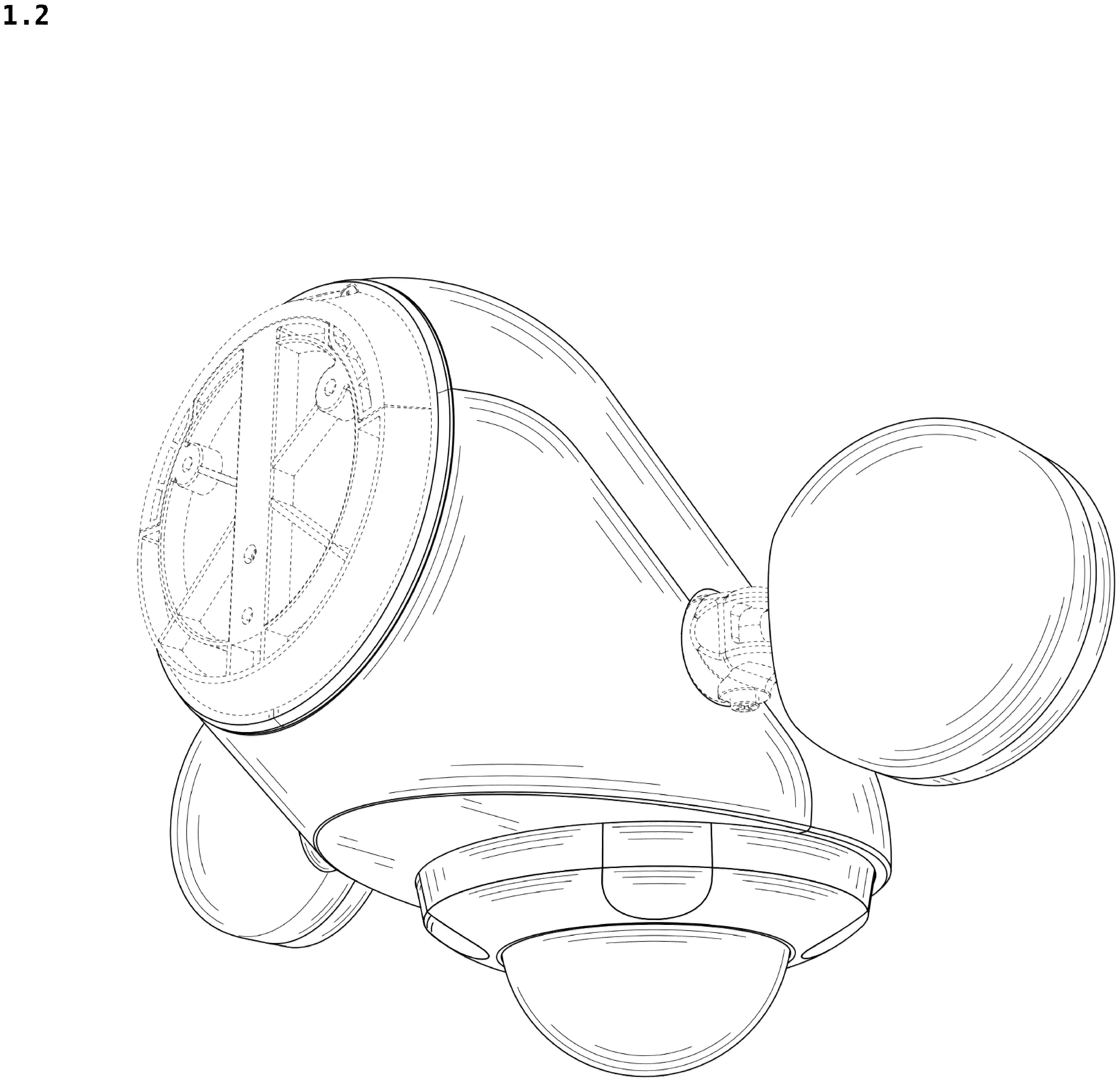 Patent USD1044091 Figure 2 – Floodlight