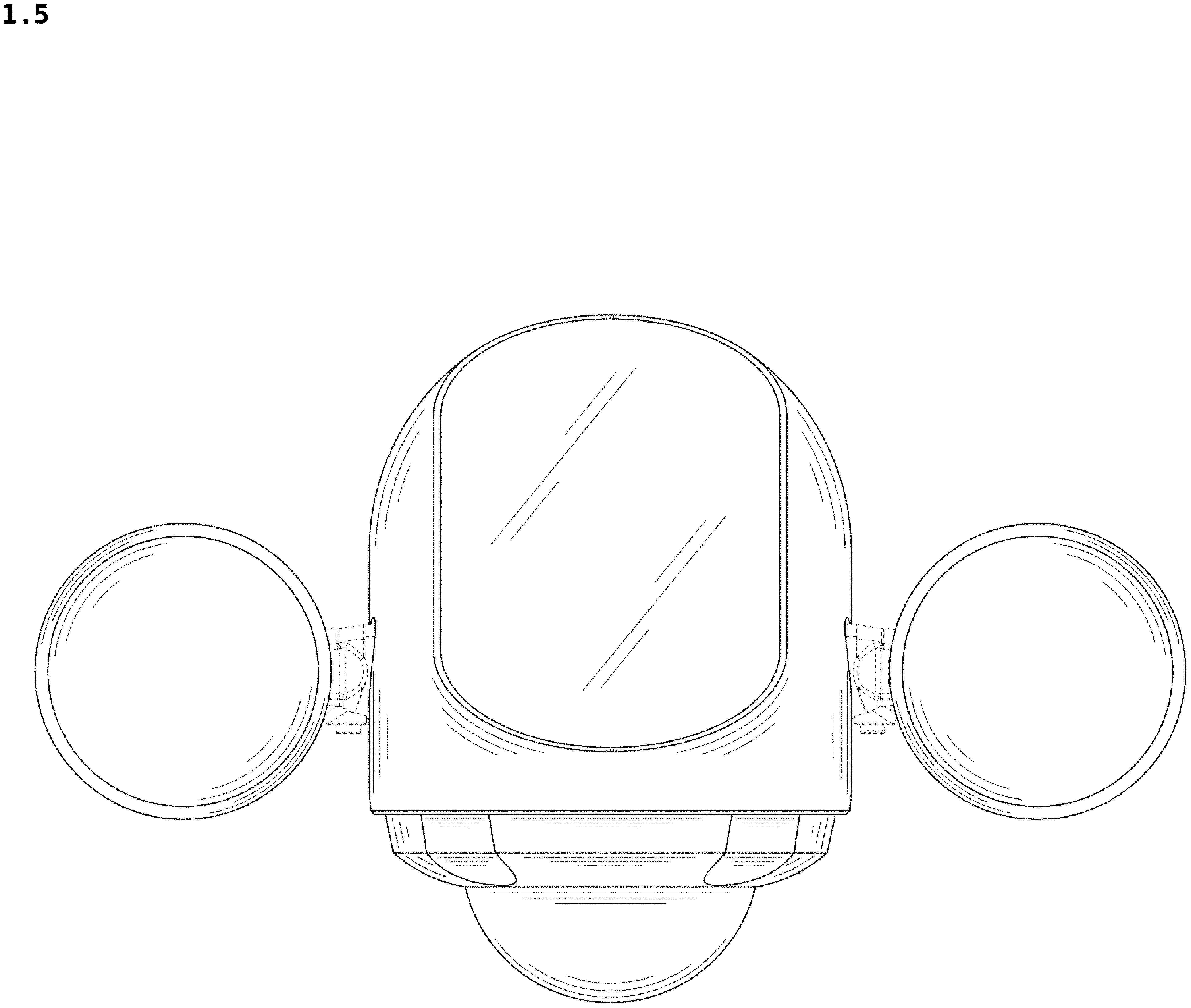 Patent USD1044091 Figure 5 – Floodlight
