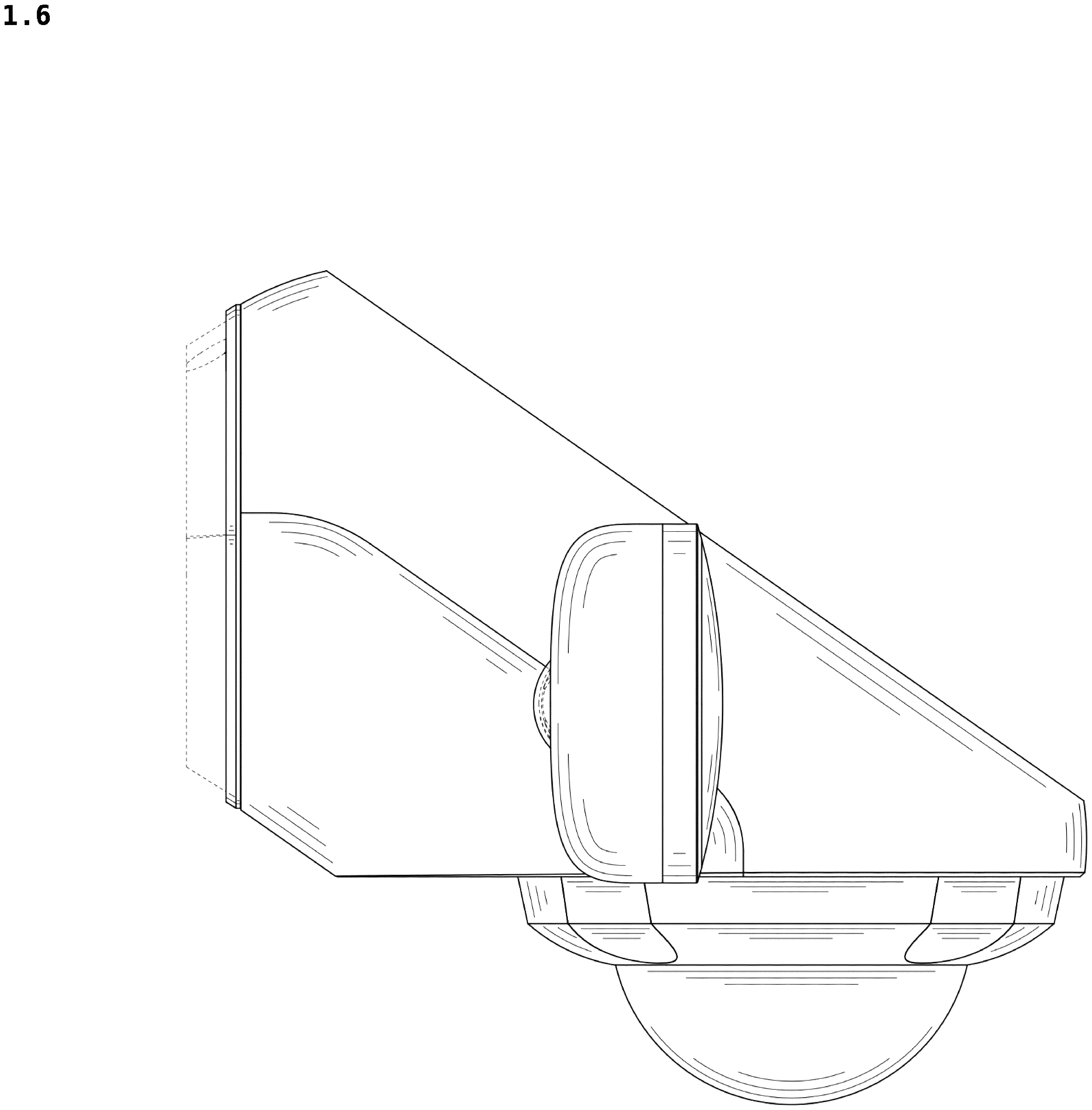 Patent USD1044091 Figure 6 – Floodlight
