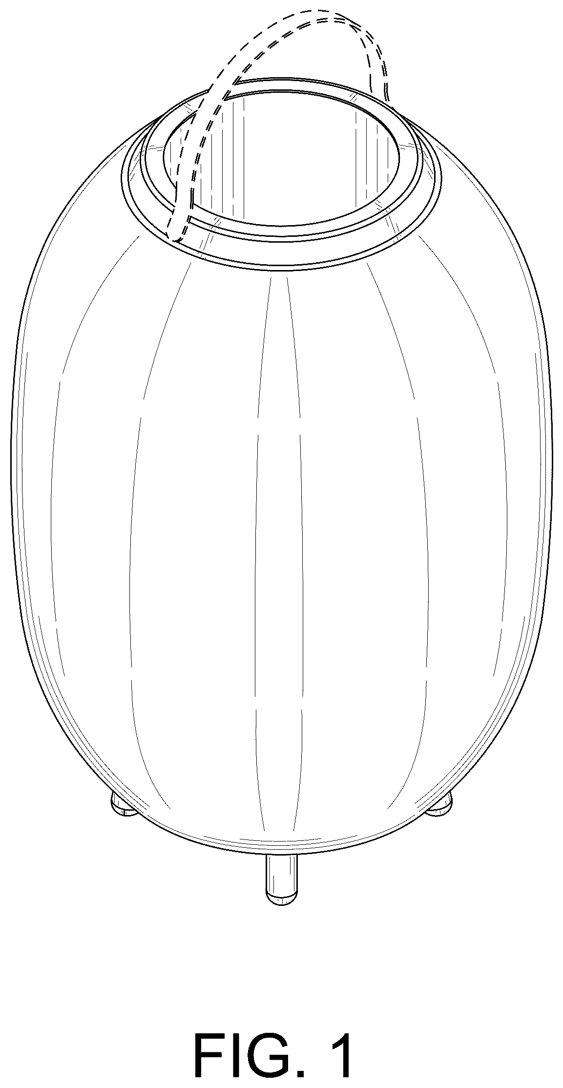 Patent USD1044096 — LED speaker lamp — Figure 1