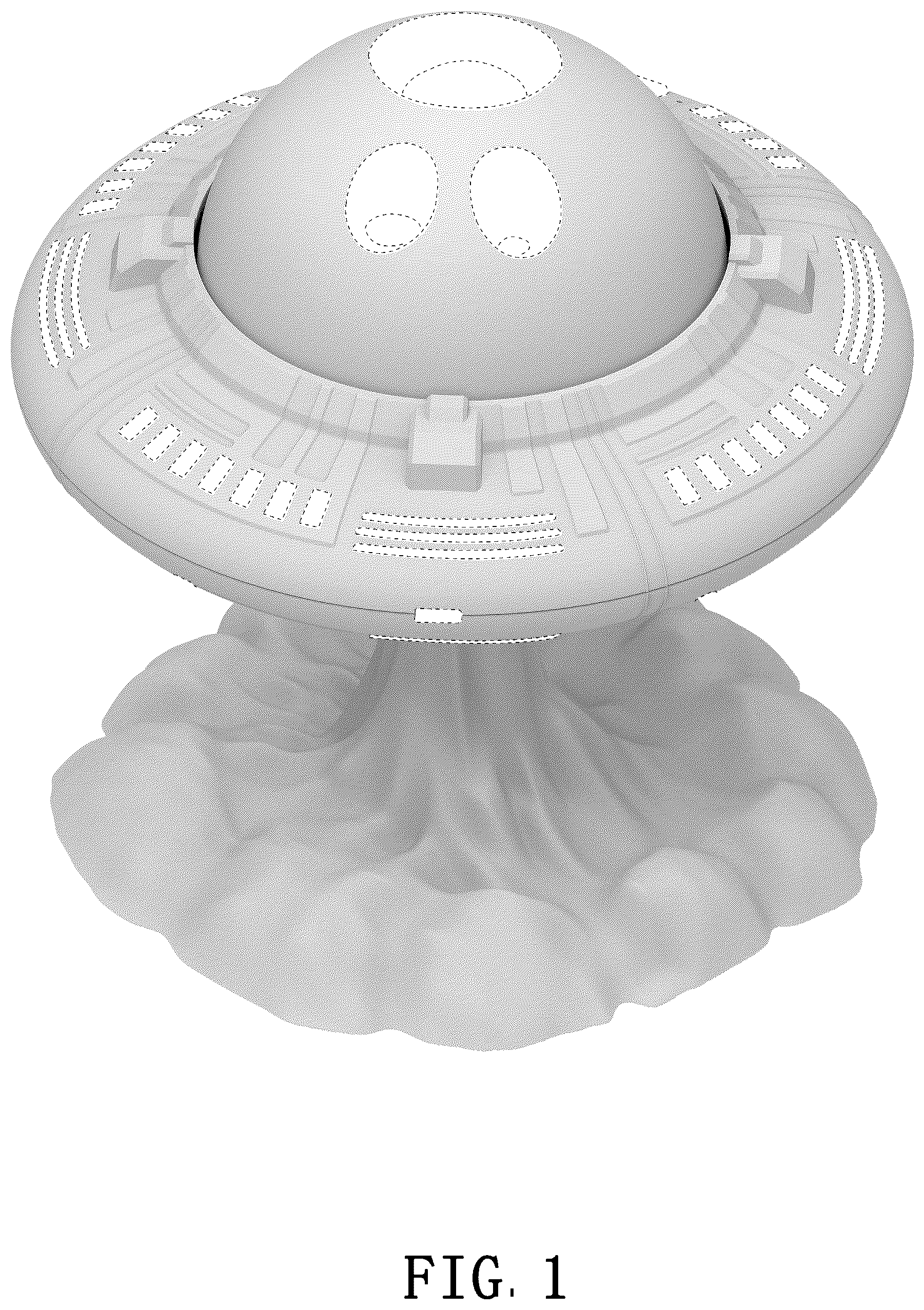 Patent USD1044097 Figure 1 – UFO sky projector