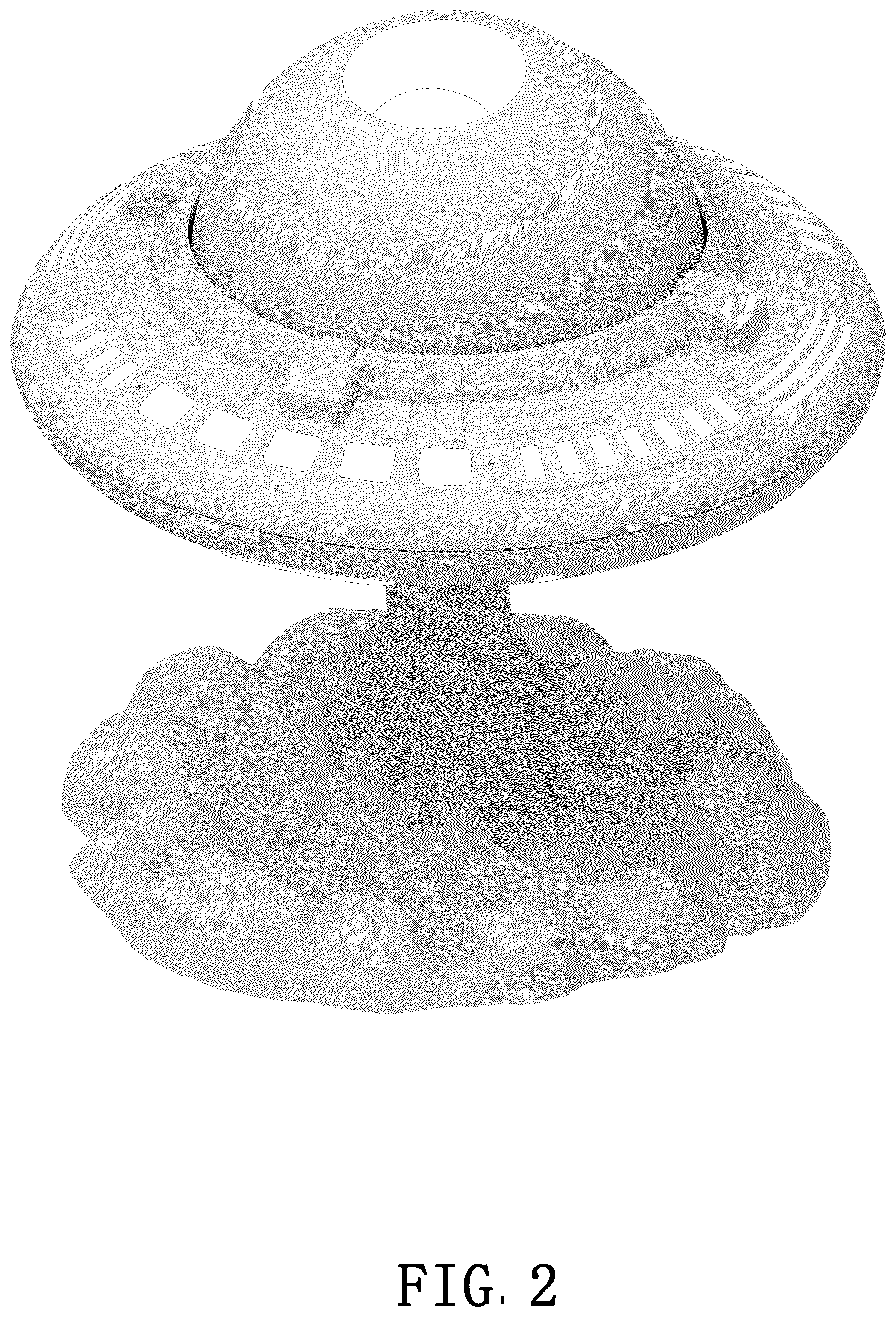 Patent USD1044097 Figure 2 – UFO sky projector