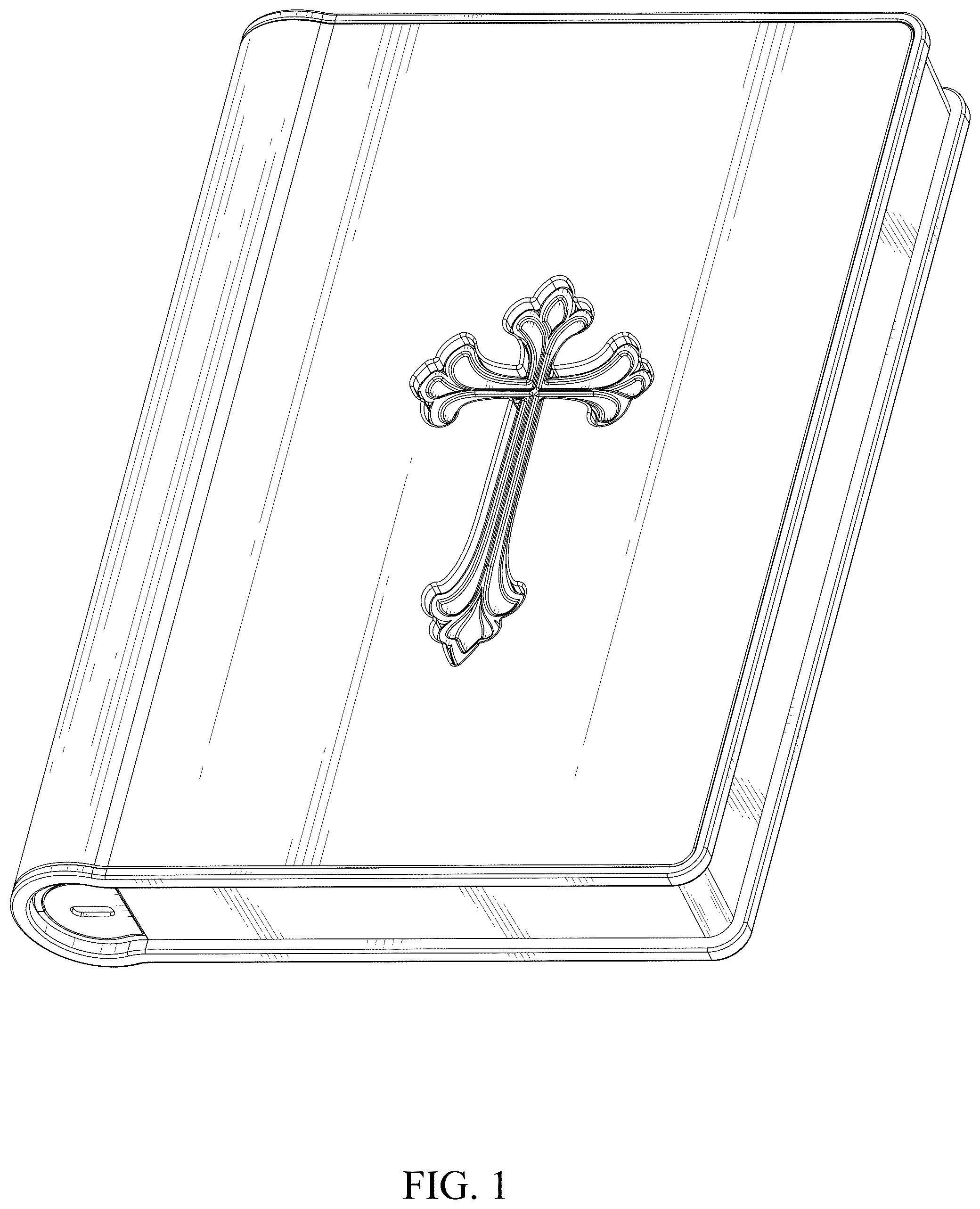 Patent USD1044098 — 3D leather lamp — Figure 1