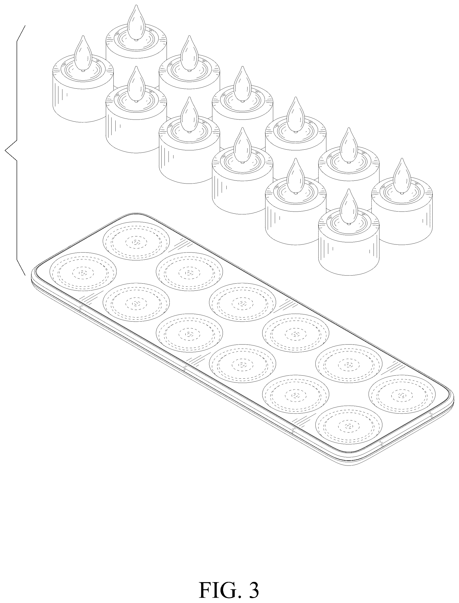 Patent USD1044099 Figure 3 – LED candle