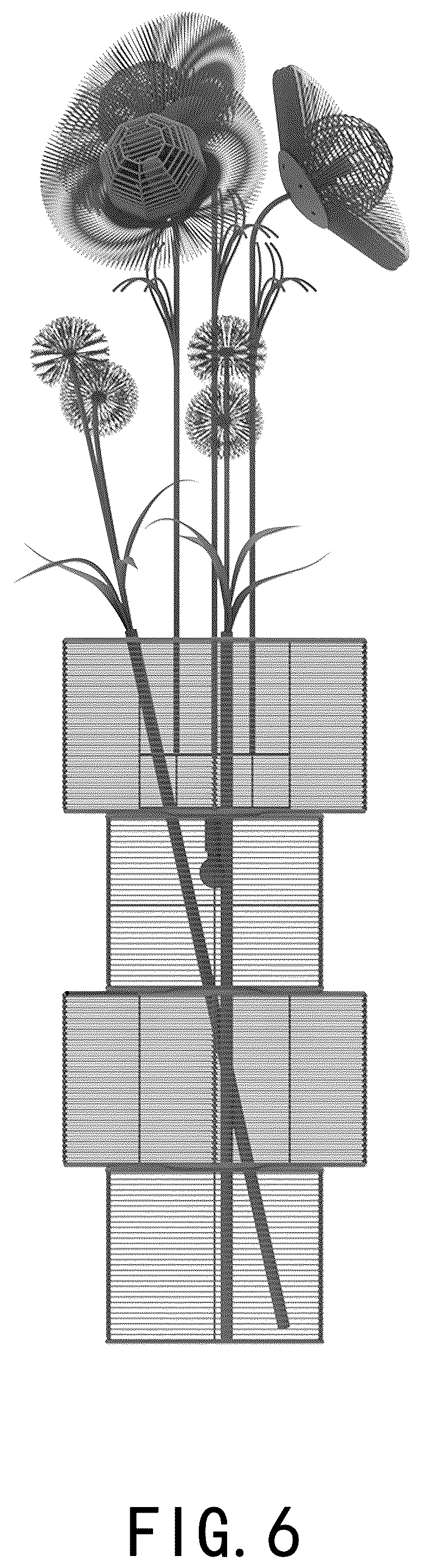 Patent USD1044100 Figure 6 – Floor woven rattan lamp