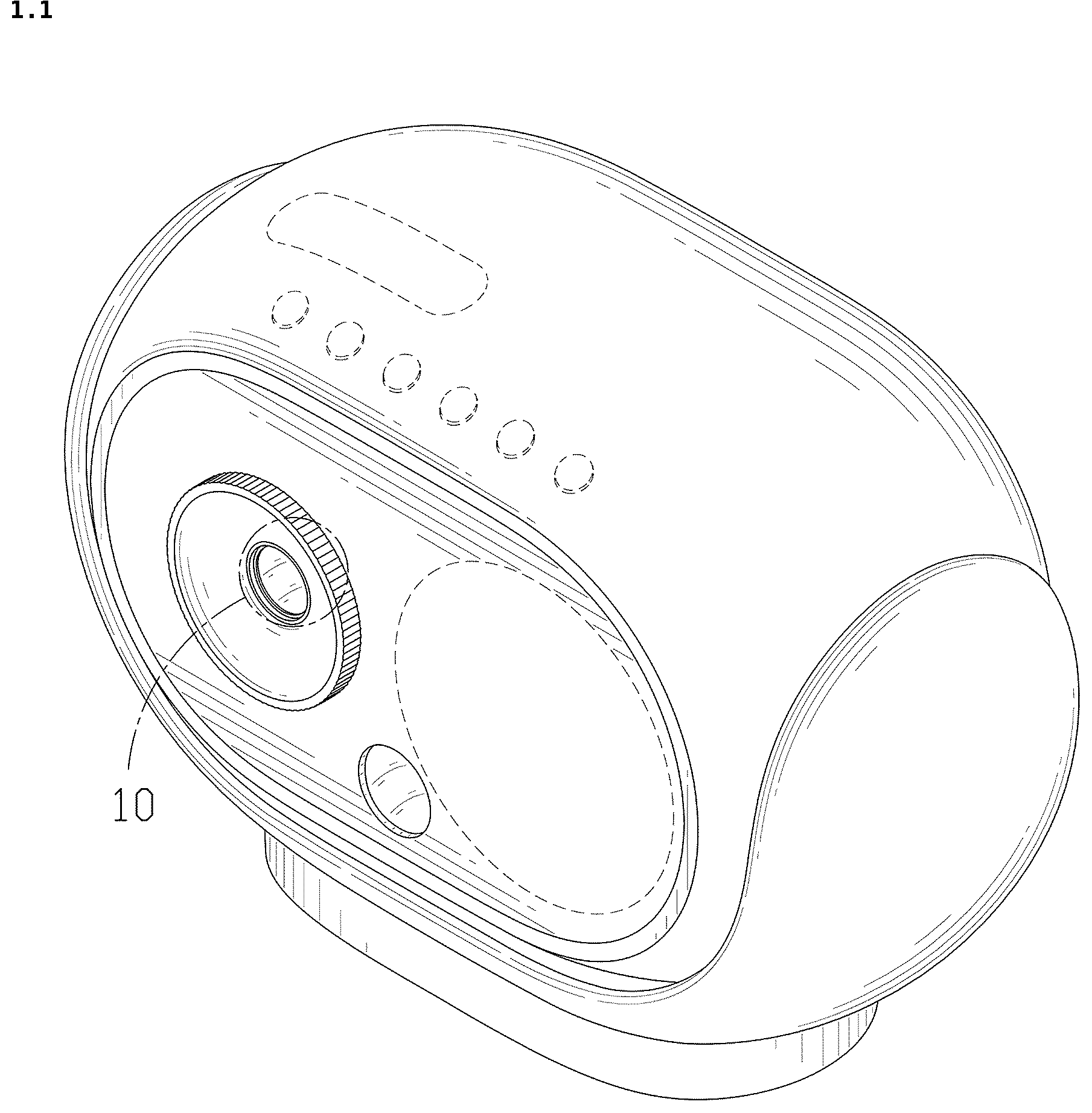 Patent USD1044102 Figure 1 – Star projector
