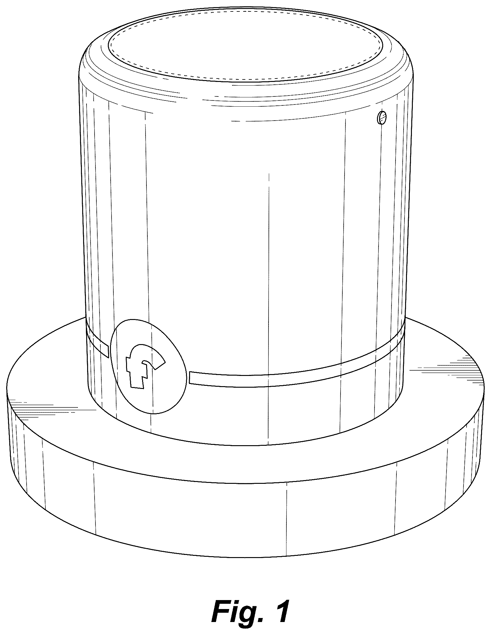 Patent USD1044121 Figure 1 – Hookah cup holding device