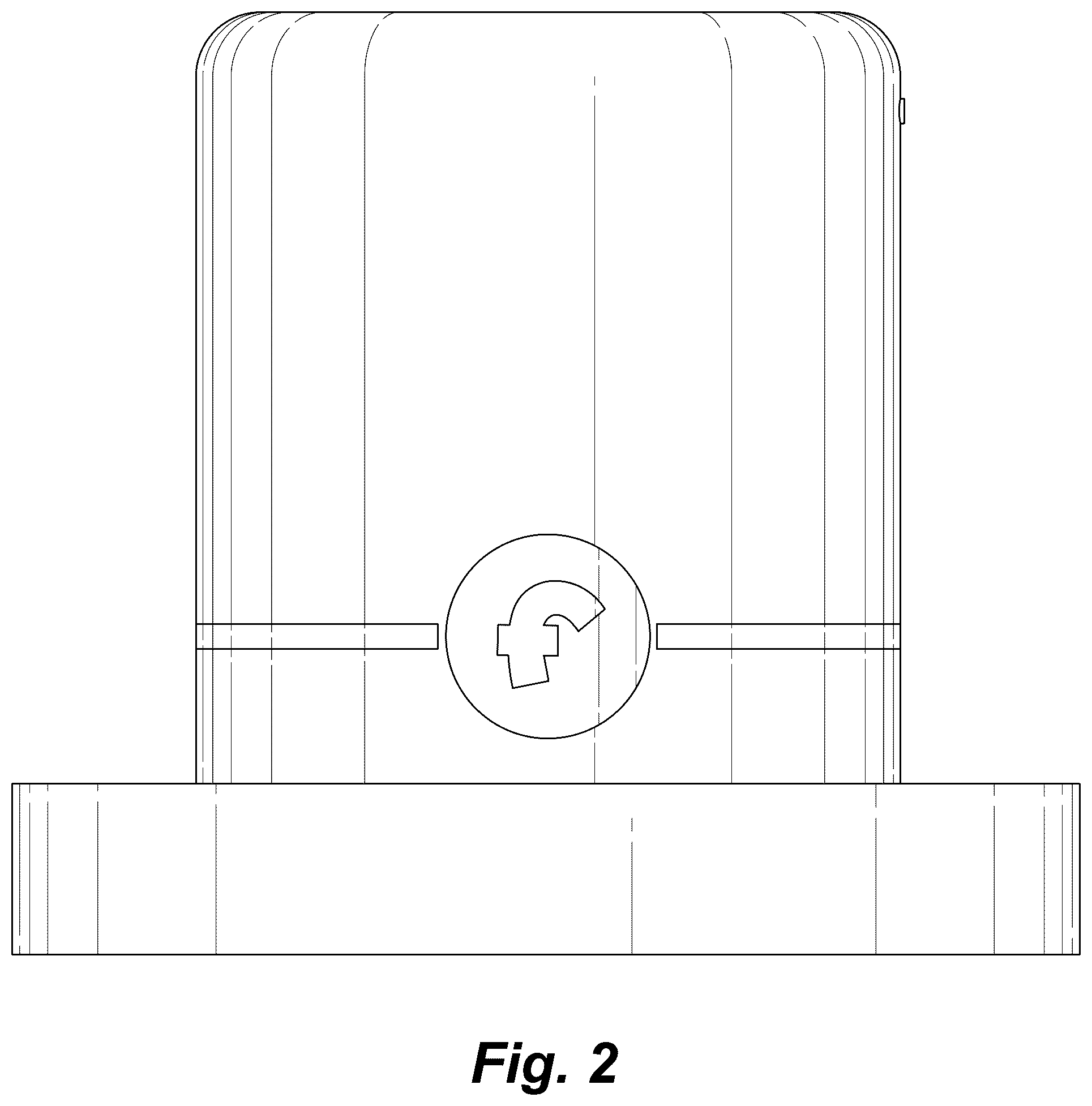 Patent USD1044121 Figure 2 – Hookah cup holding device