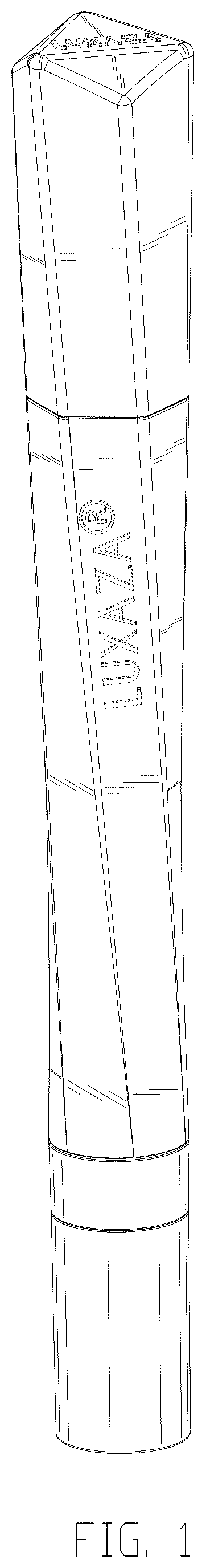 Patent USD1044122 — Double-headed eyeshadow stick — Figure 1