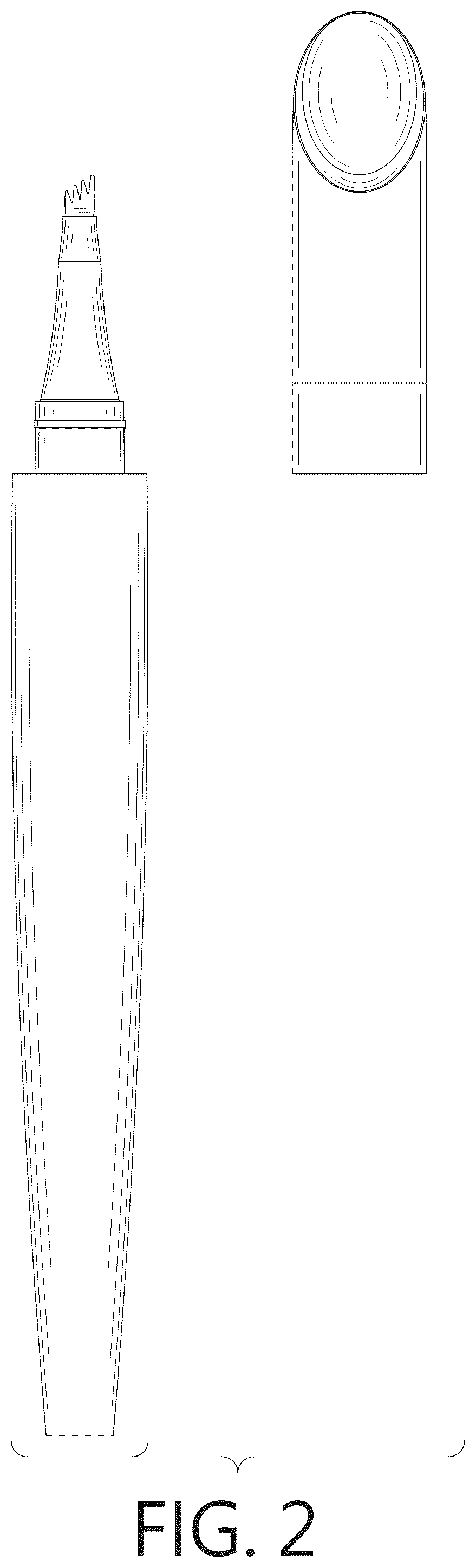 Patent USD1044124 Figure 2 – Eyebrow pen