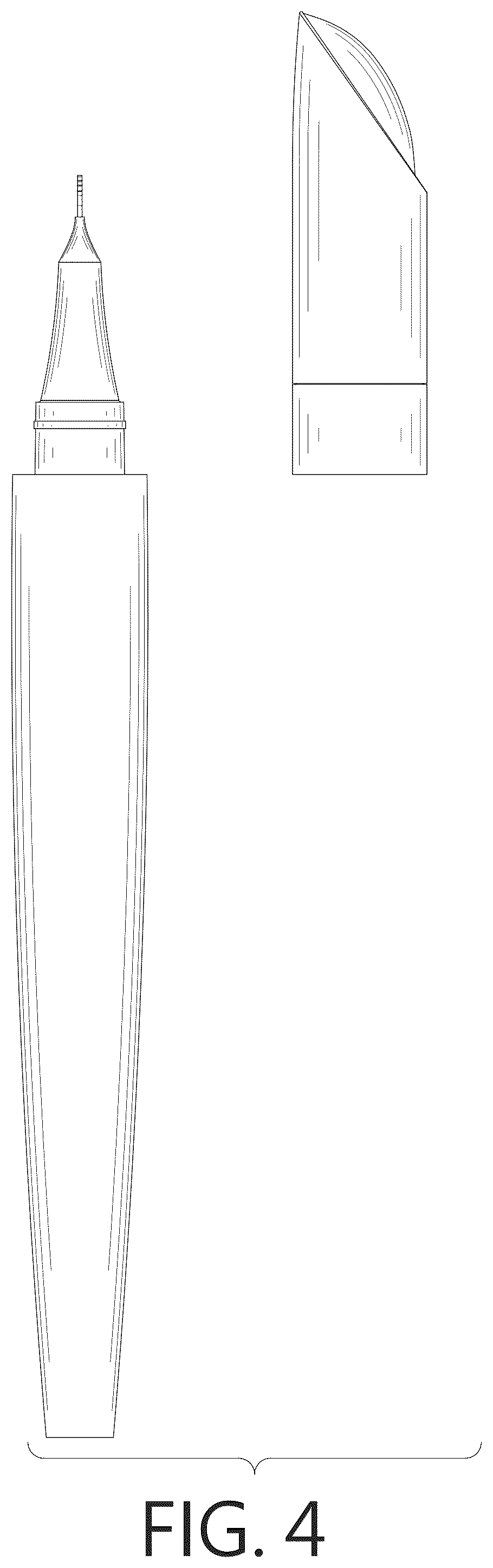Patent USD1044124 Figure 4 – Eyebrow pen