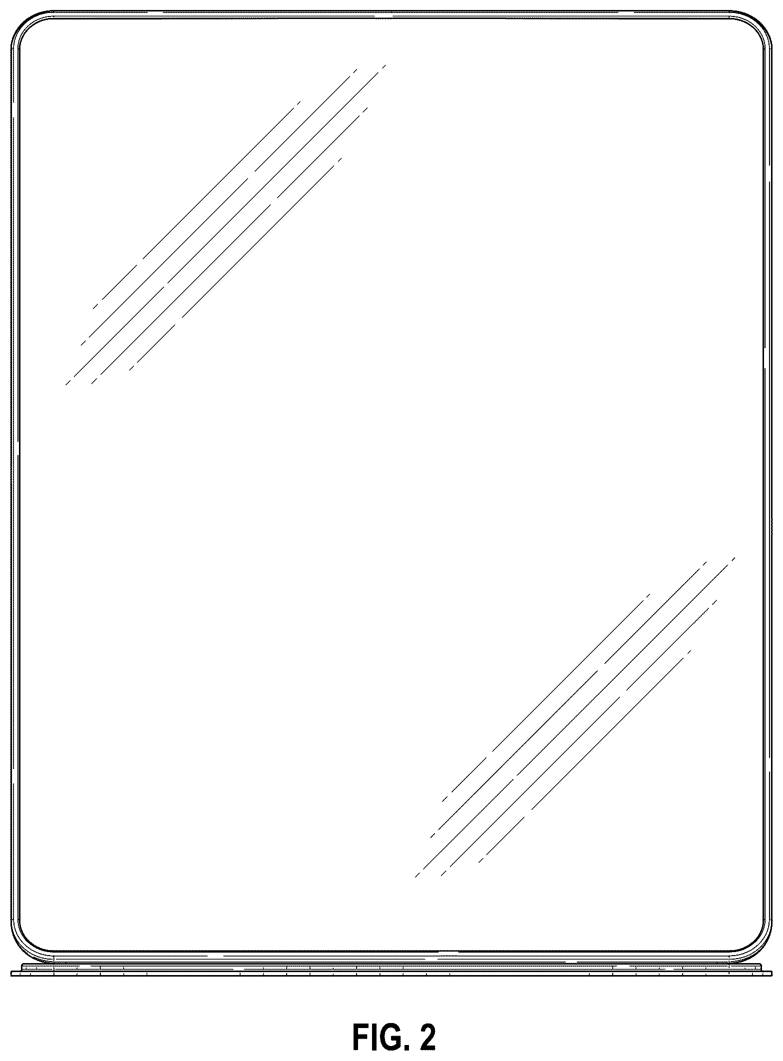 Patent USD1044125 Figure 2 – Mirror