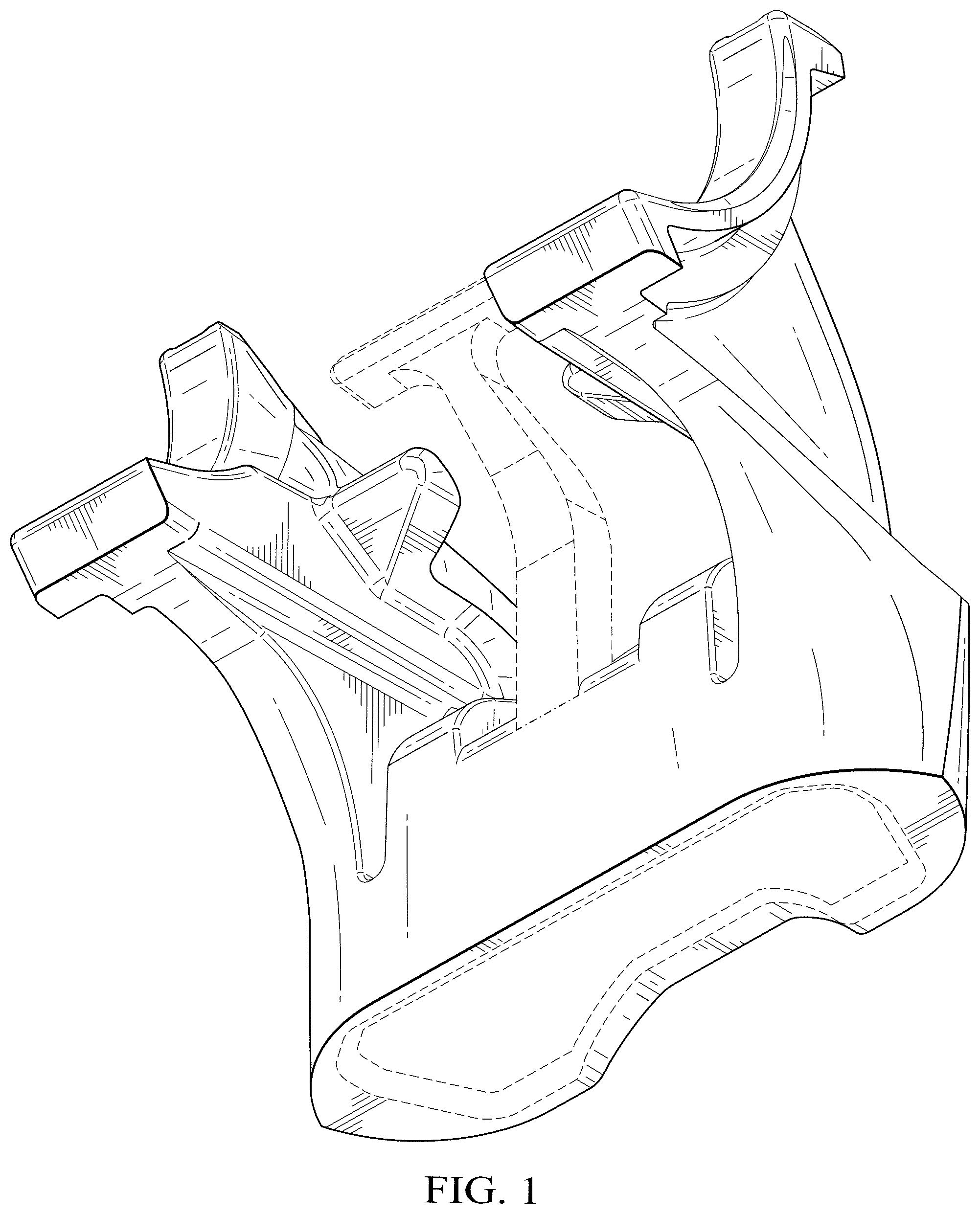 Patent USD1044127 — Shaving razor cartridge connector — Figure 1
