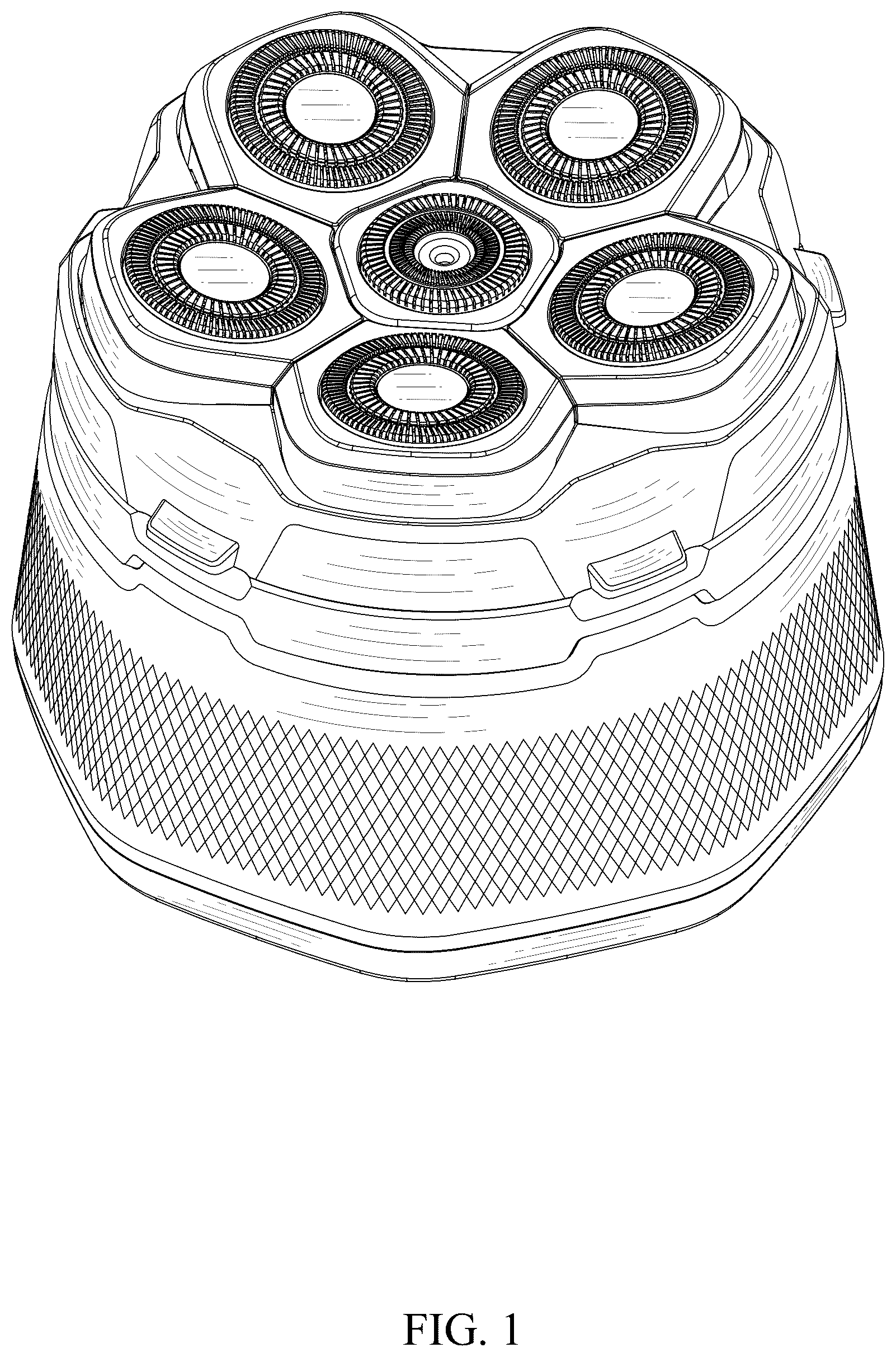 Patent USD1044128 Figure 1 – Electric shaver