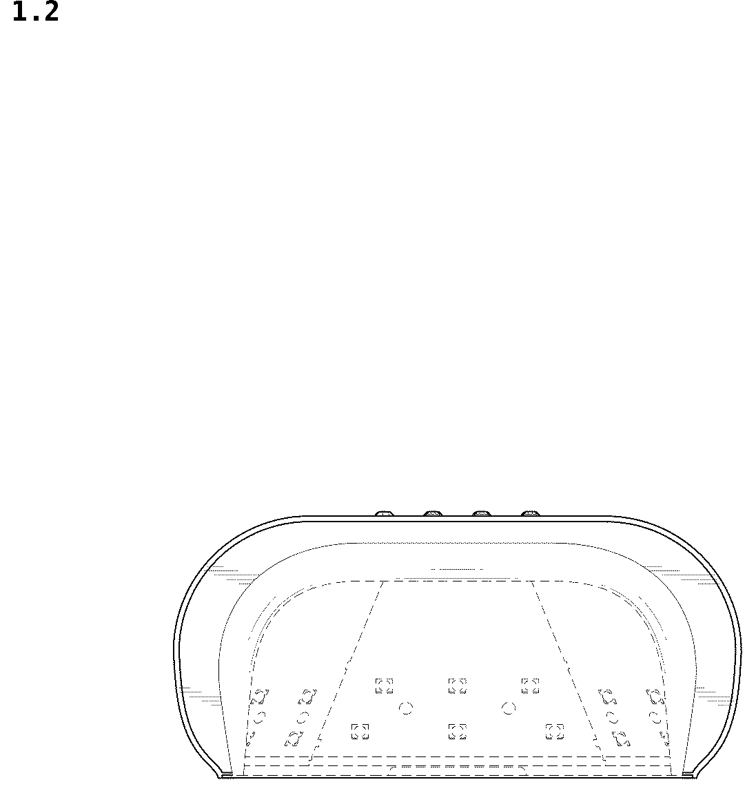 Patent USD1044132 Figure 2 – Nail dryer