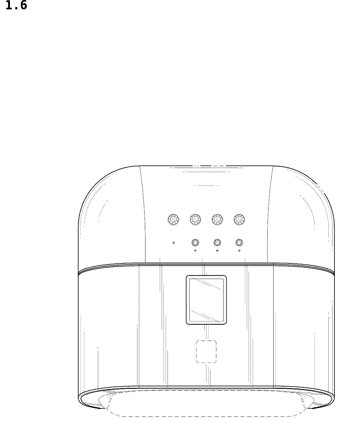 Patent USD1044132 Figure 6 – Nail dryer