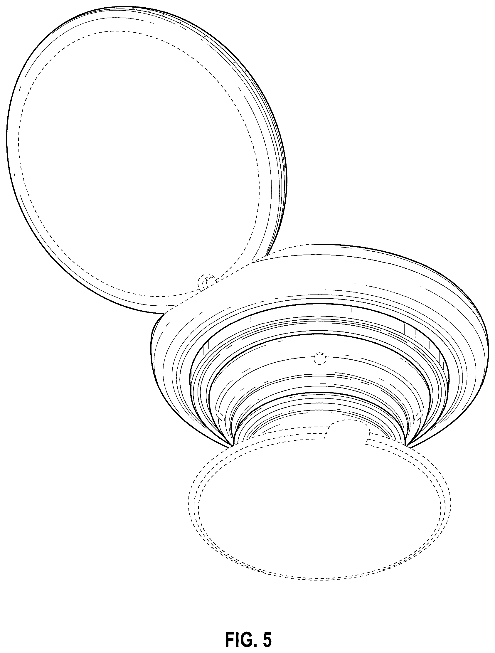 Patent USD1044134 Figure 5 – Container for cosmetics