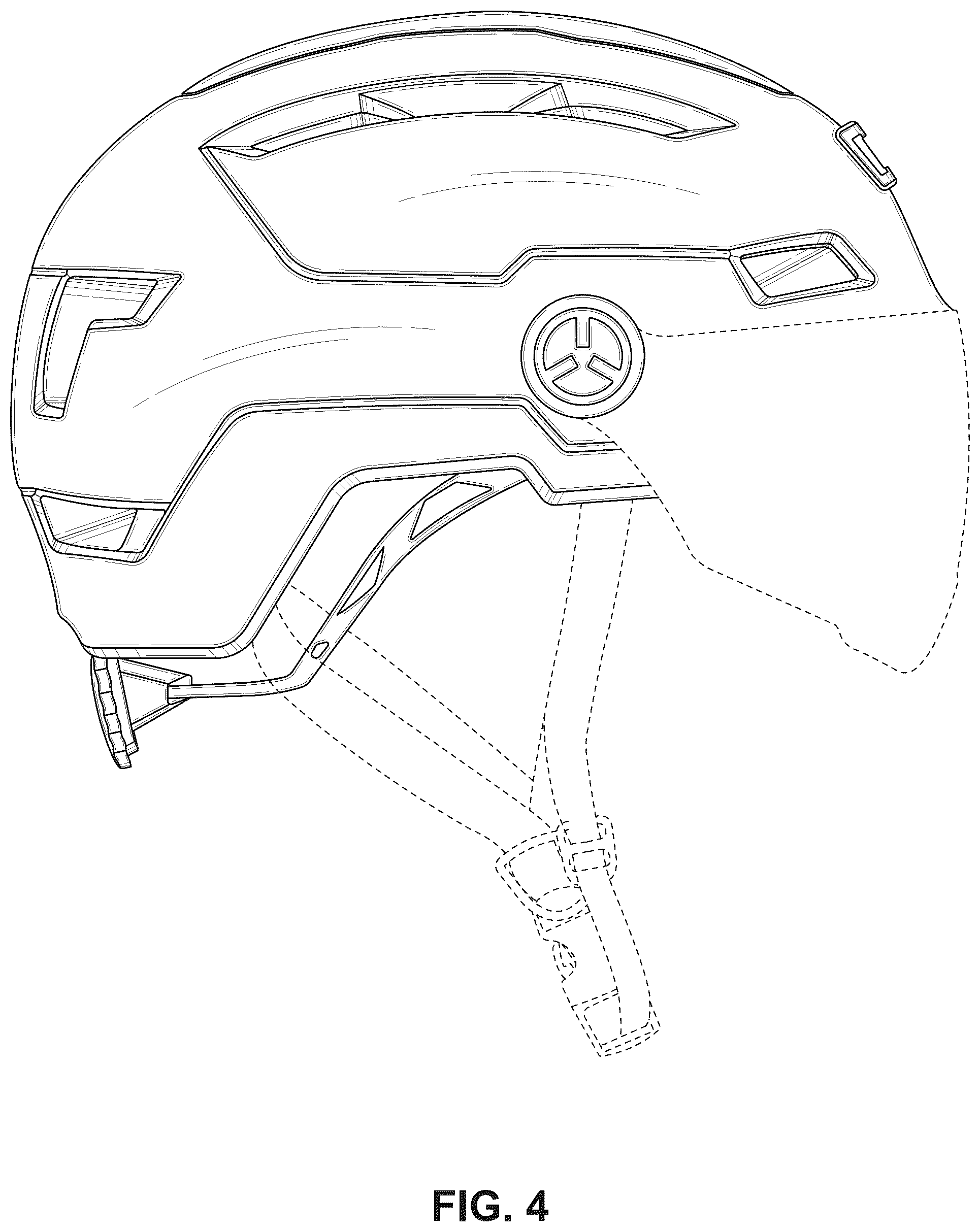 Patent USD1044136 Figure 4 – Bicycle helmet with LED light