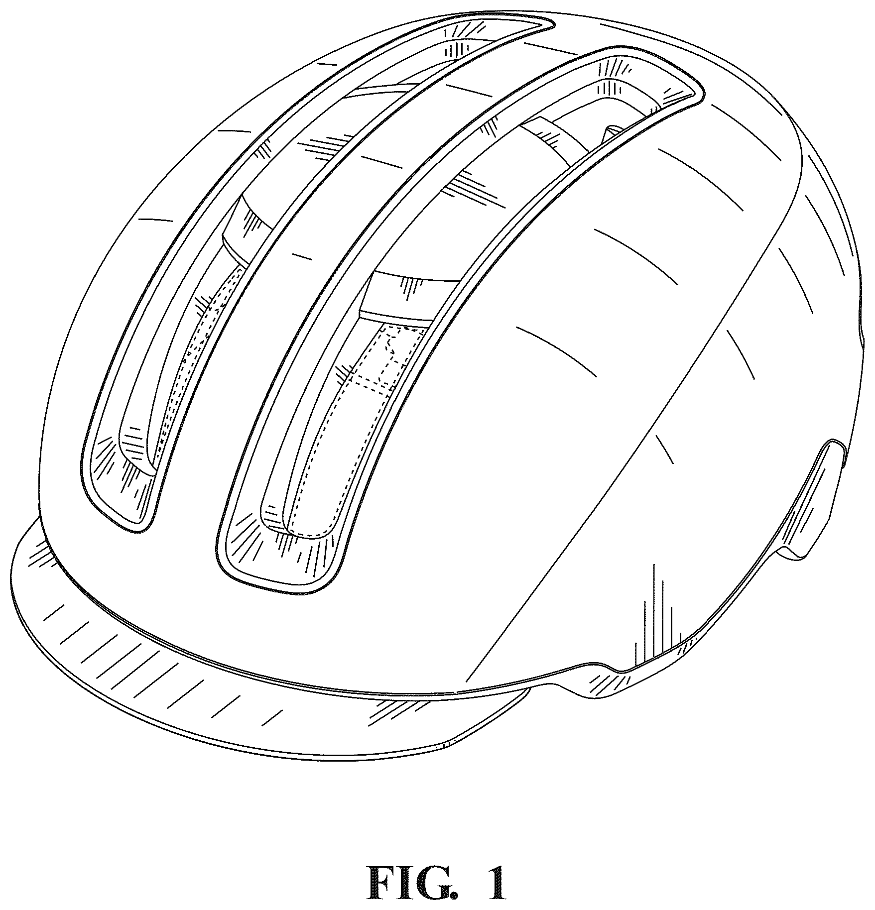 Patent USD1044137 Figure 1 – Bicycle helmet
