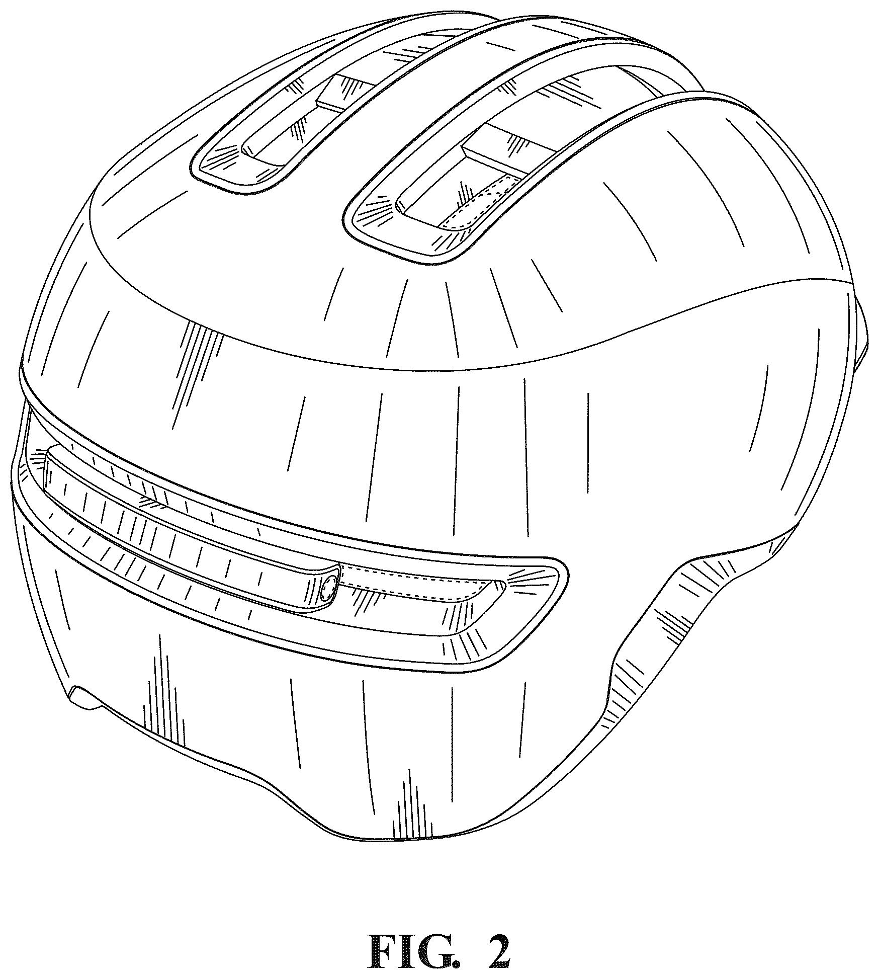 Patent USD1044137 Figure 2 – Bicycle helmet