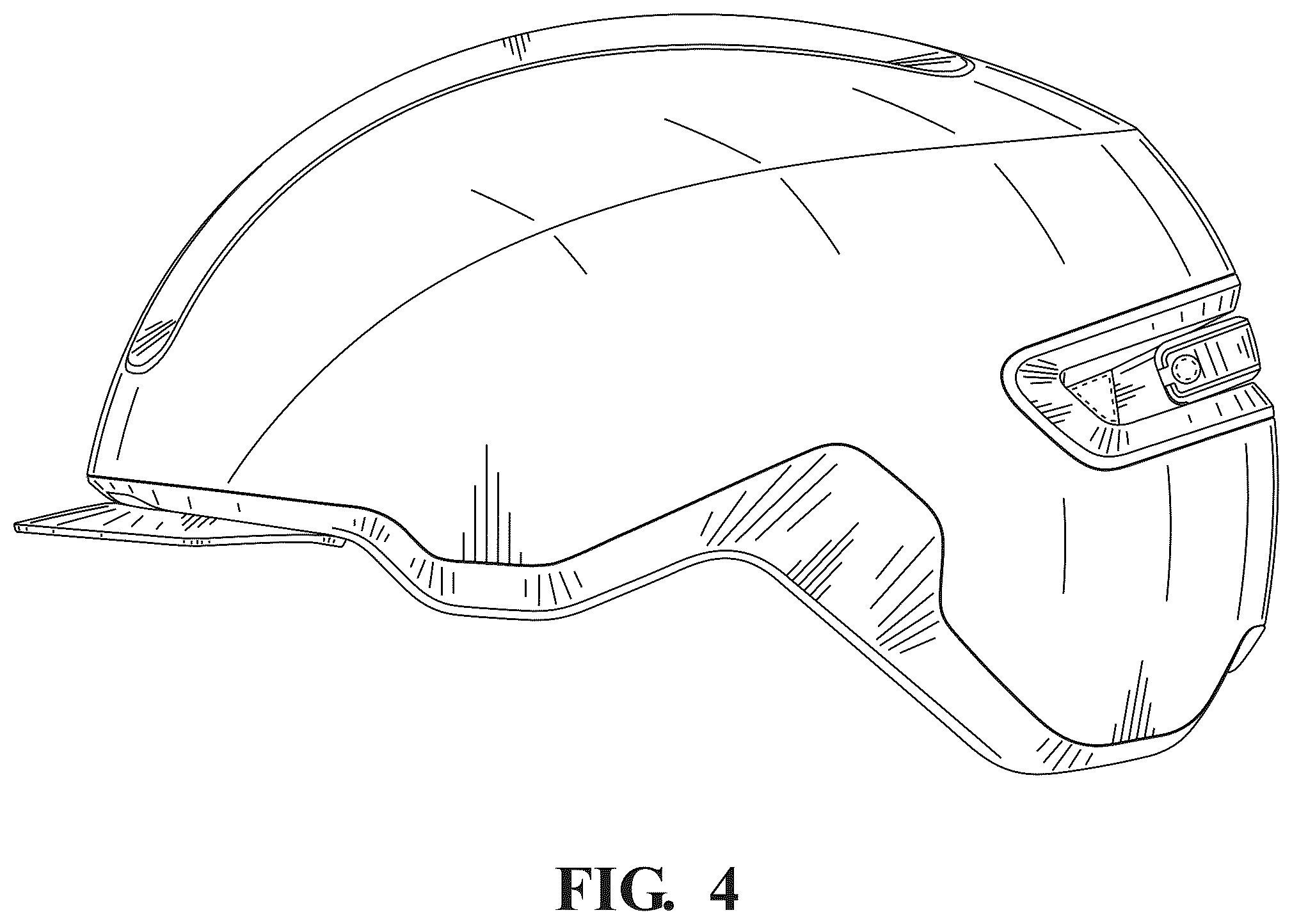 Patent USD1044137 Figure 4 – Bicycle helmet
