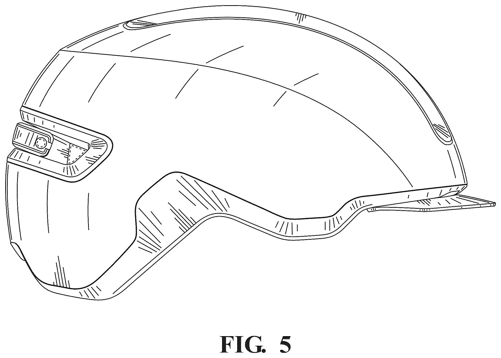 Patent USD1044137 Figure 5 – Bicycle helmet