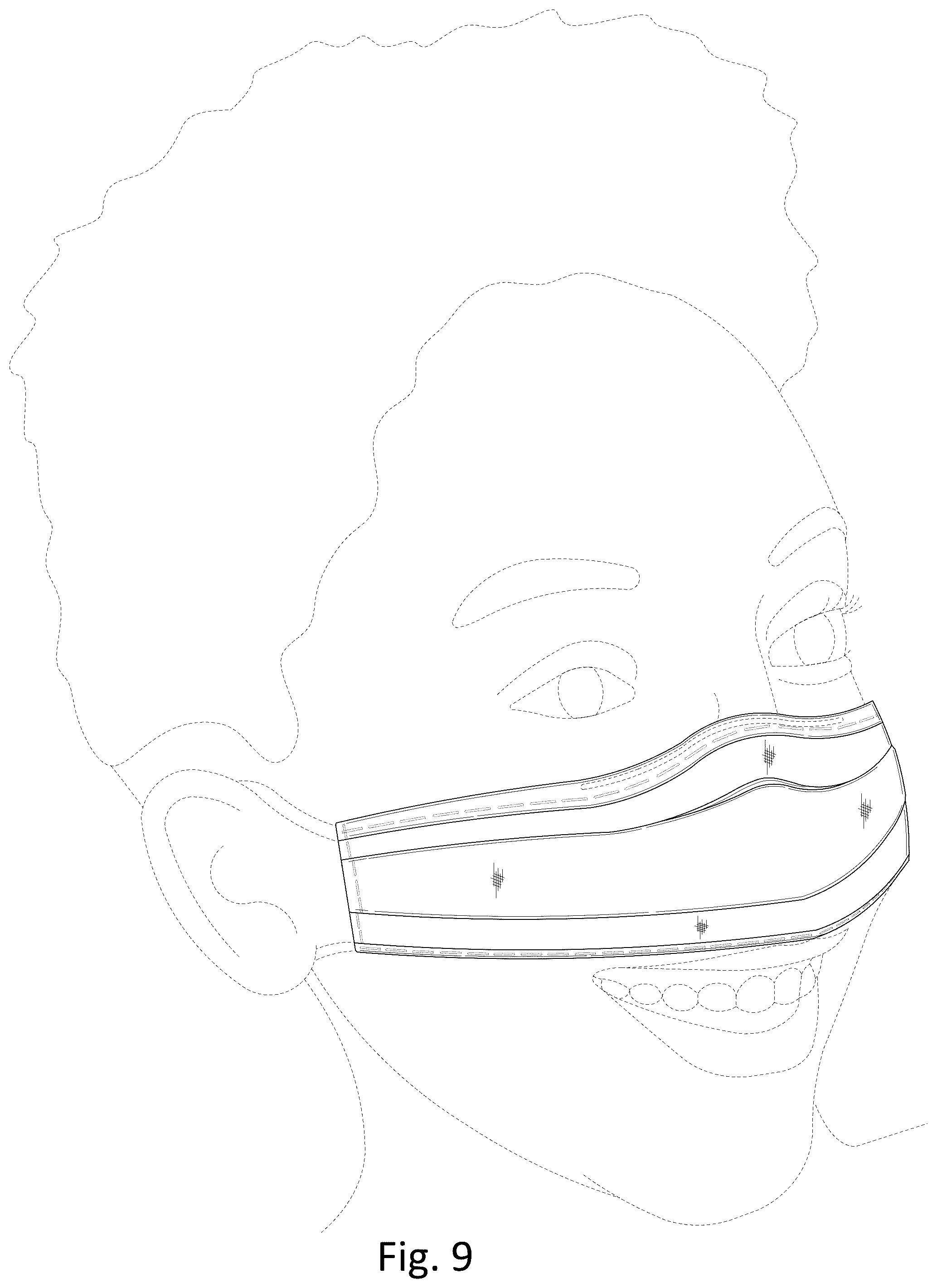Patent USD1044138 Figure 6 – Nose mask