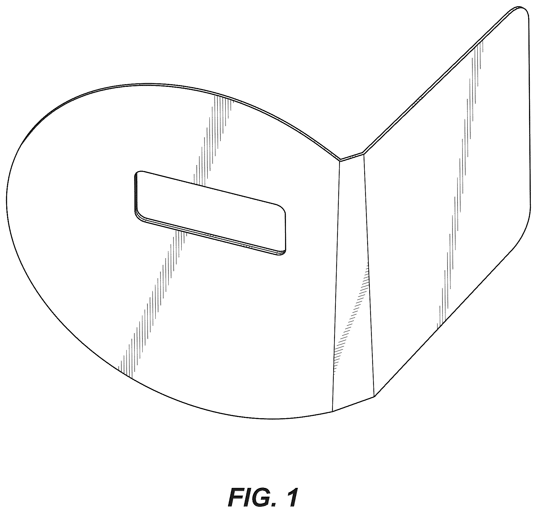 Patent USD1044139 Figure 1 – Welding face shield with side panel