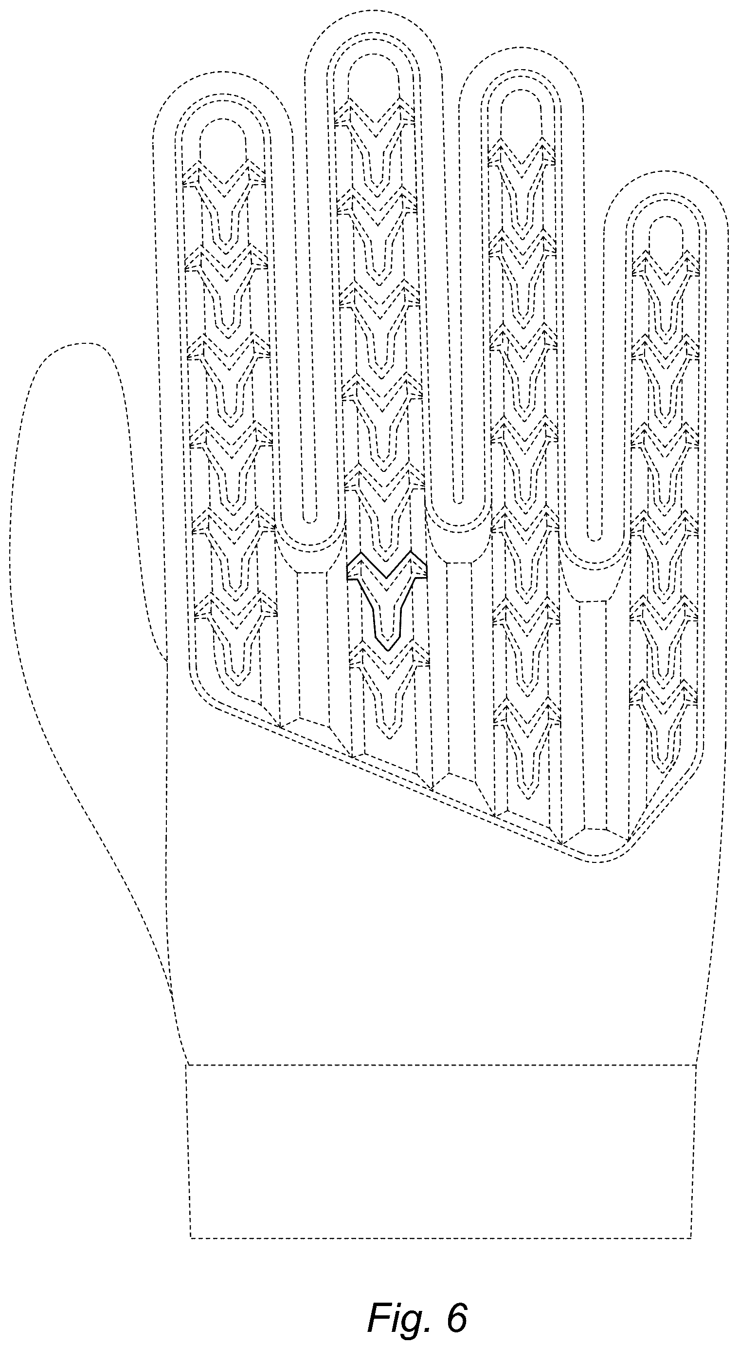 Patent USD1044142 Figure 4 – Glove
