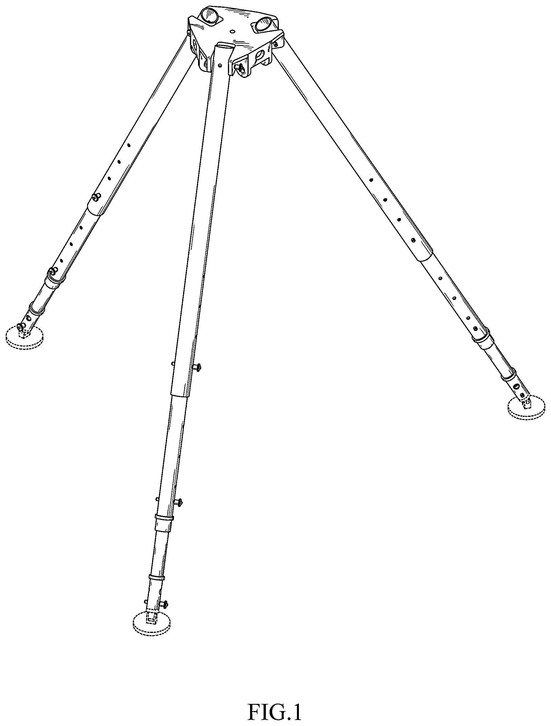 Patent USD1044143 Figure 1 – Tripod for rescue