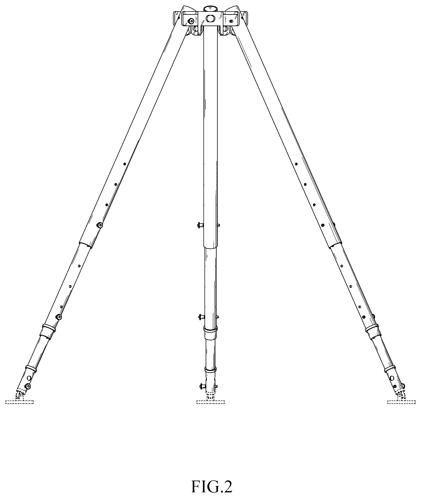 Patent USD1044143 Figure 2 – Tripod for rescue