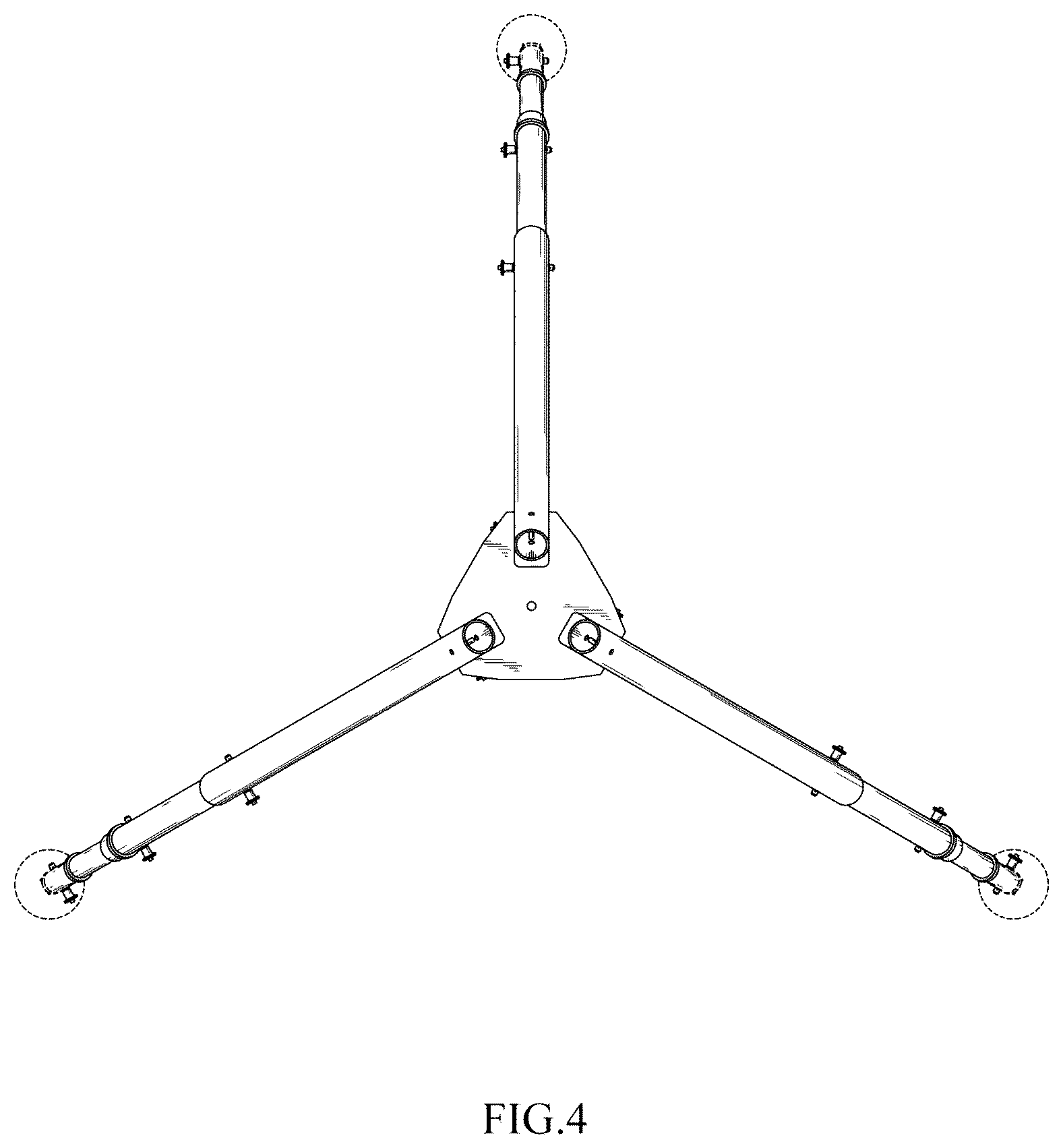 Patent USD1044143 Figure 4 – Tripod for rescue