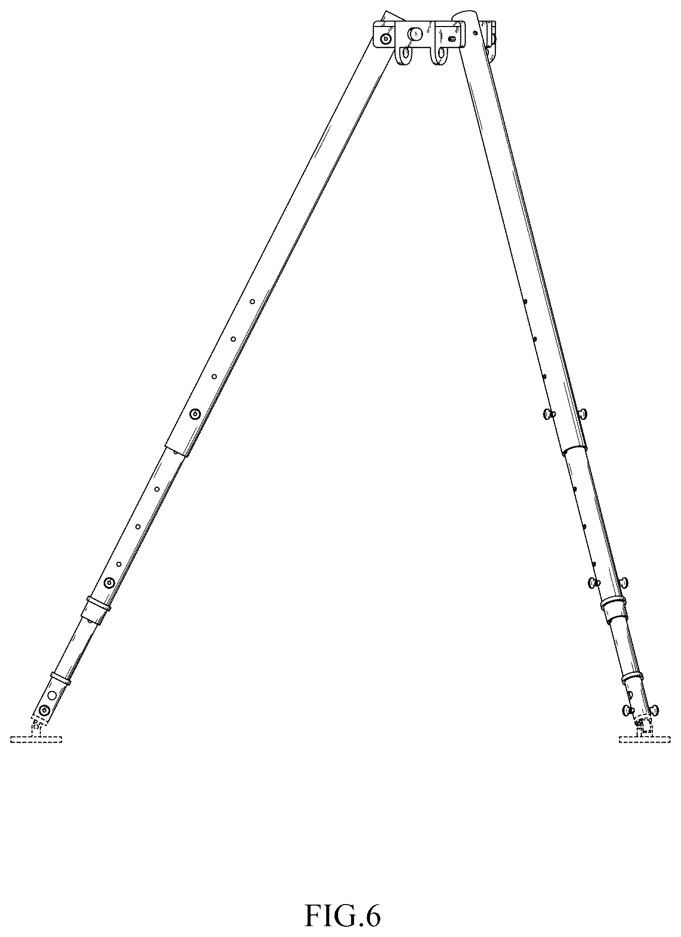 Patent USD1044143 Figure 6 – Tripod for rescue