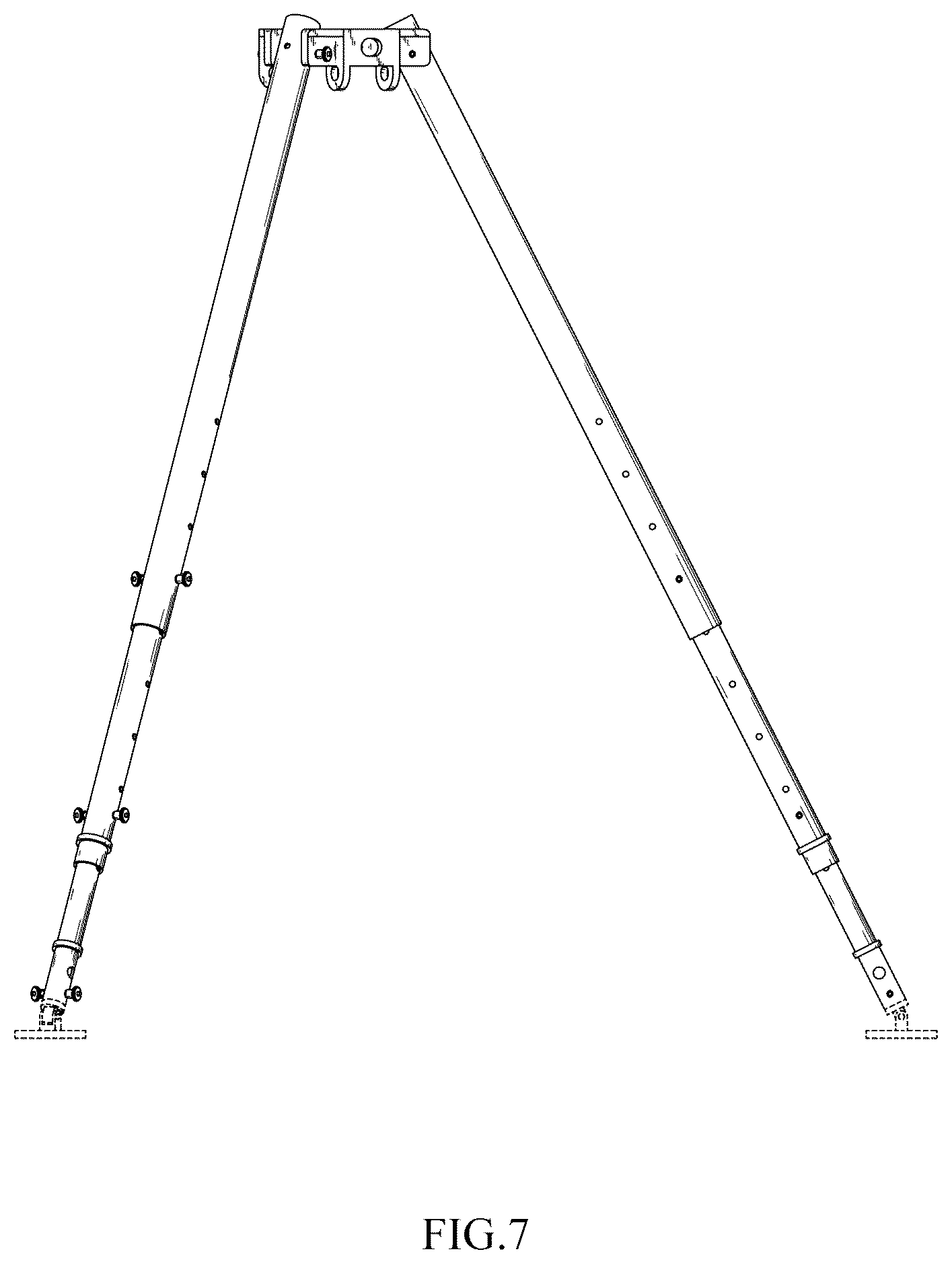 Patent USD1044143 Figure 7 – Tripod for rescue